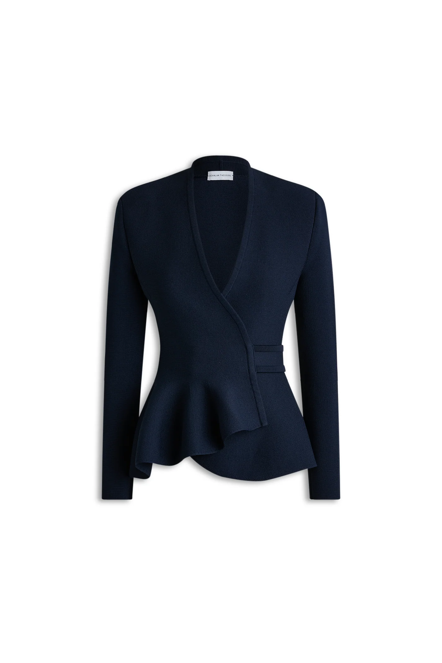CREPE KNIT WRAP JACKET