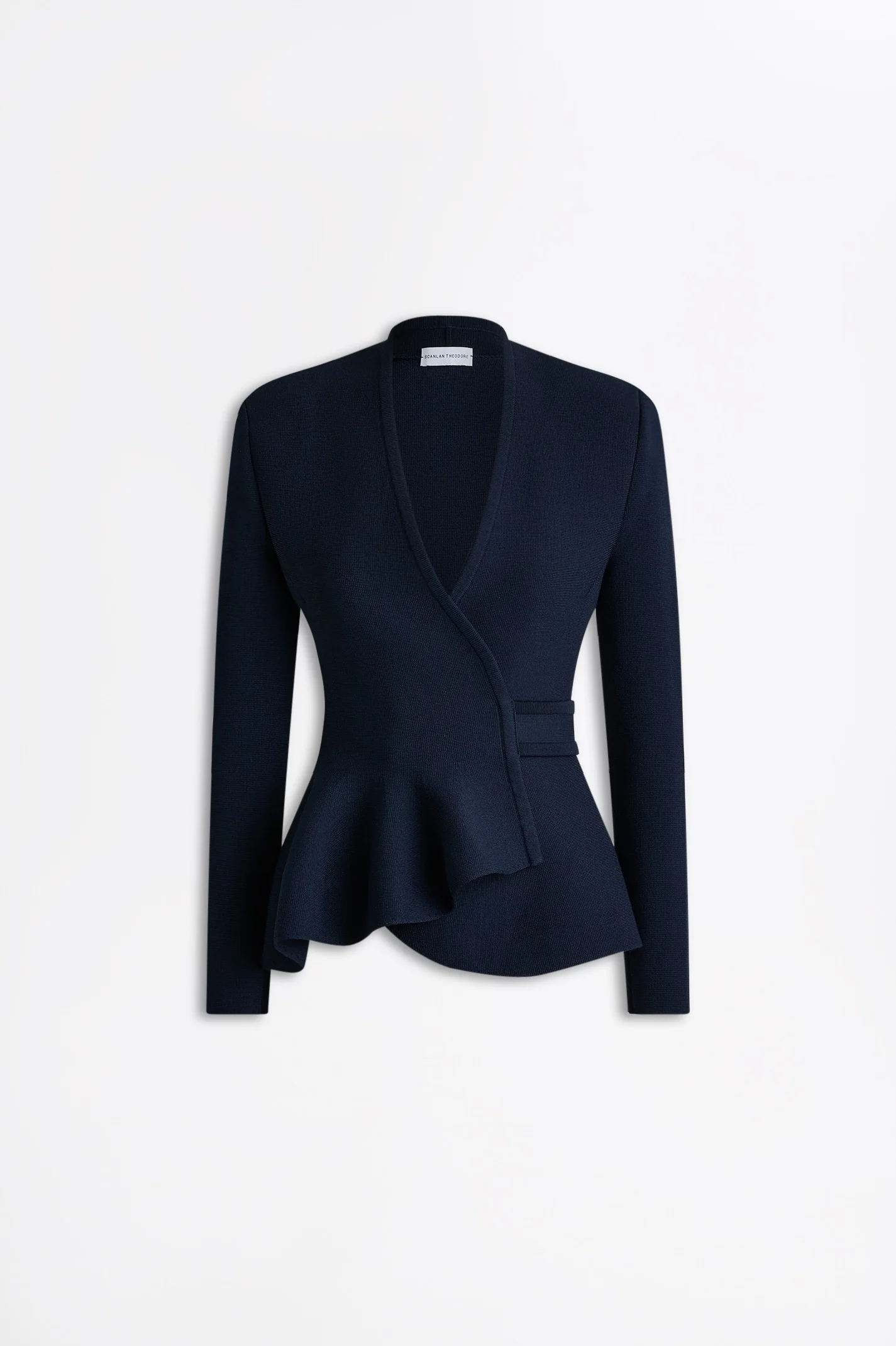 CREPE KNIT WRAP JACKET - Image 2