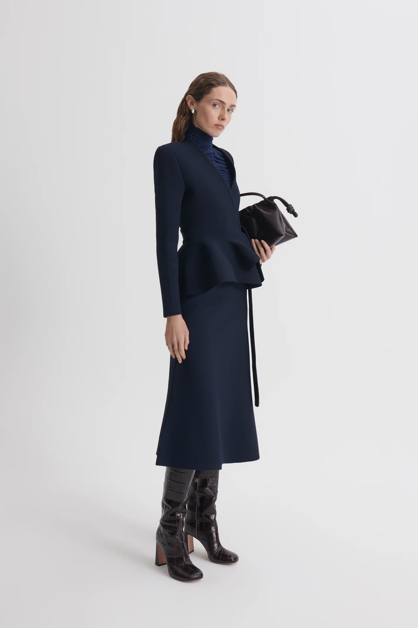 CREPE KNIT WRAP JACKET - Image 4