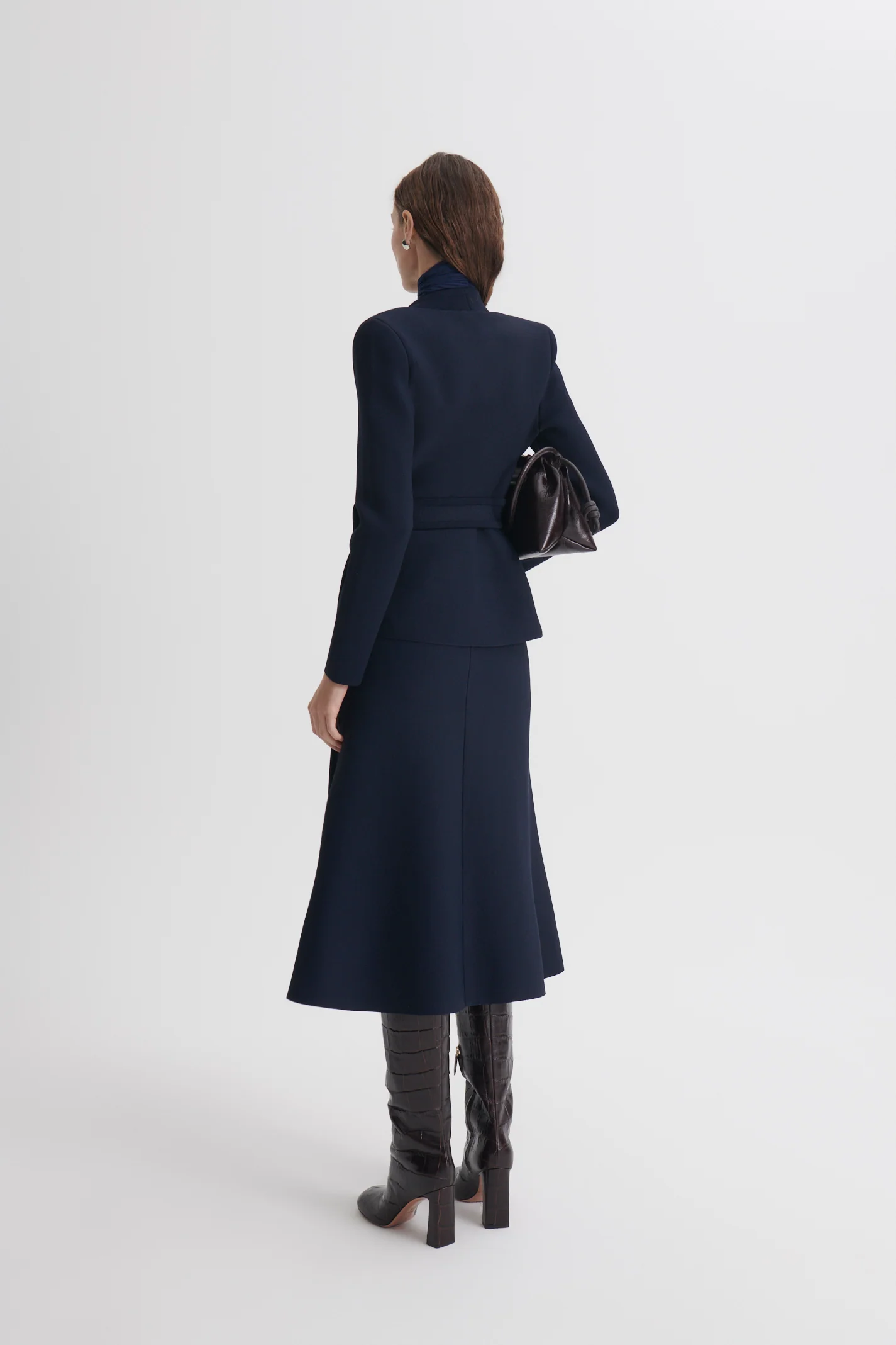 CREPE KNIT WRAP JACKET - Image 5