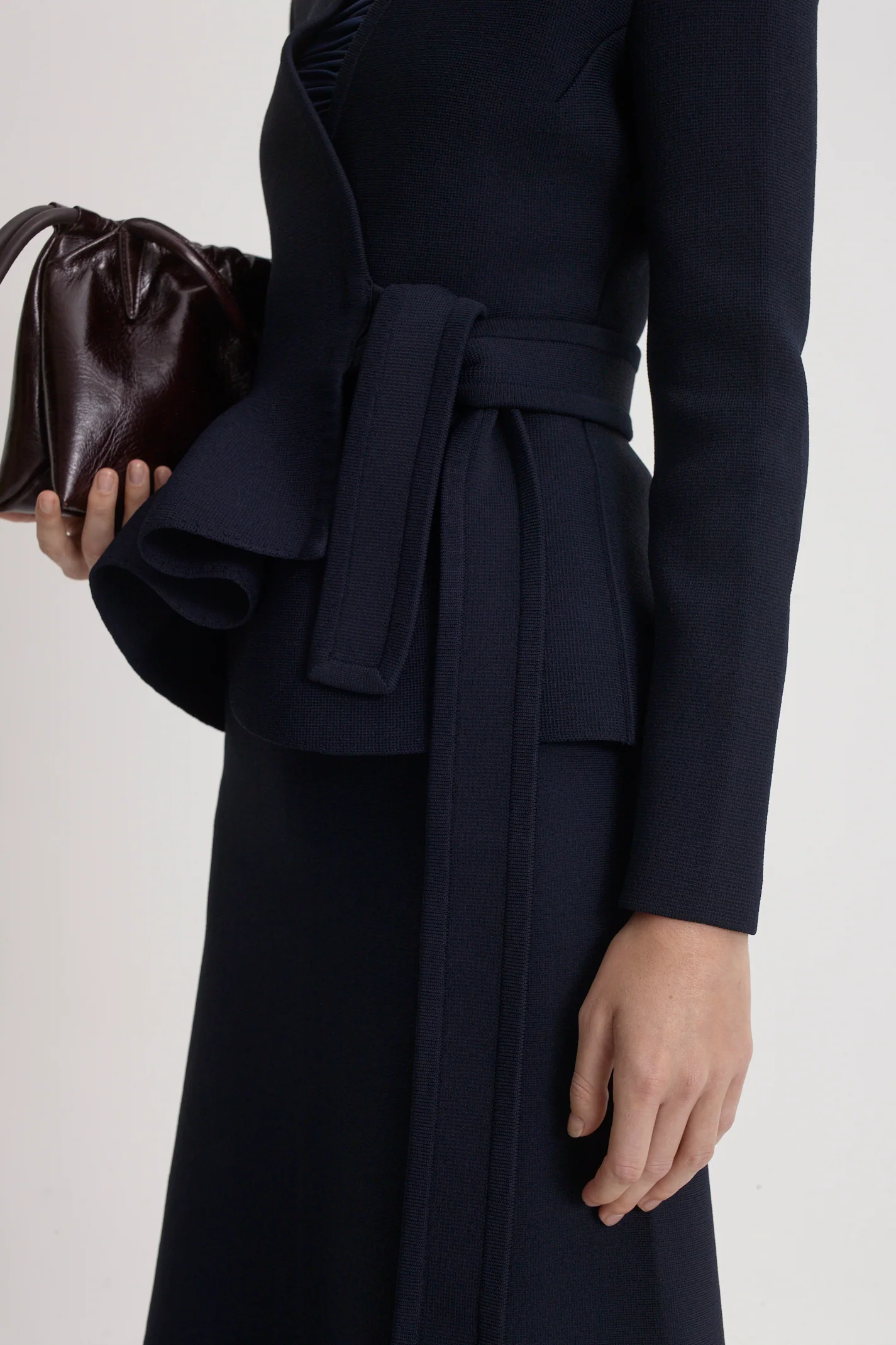 CREPE KNIT WRAP JACKET - Image 7