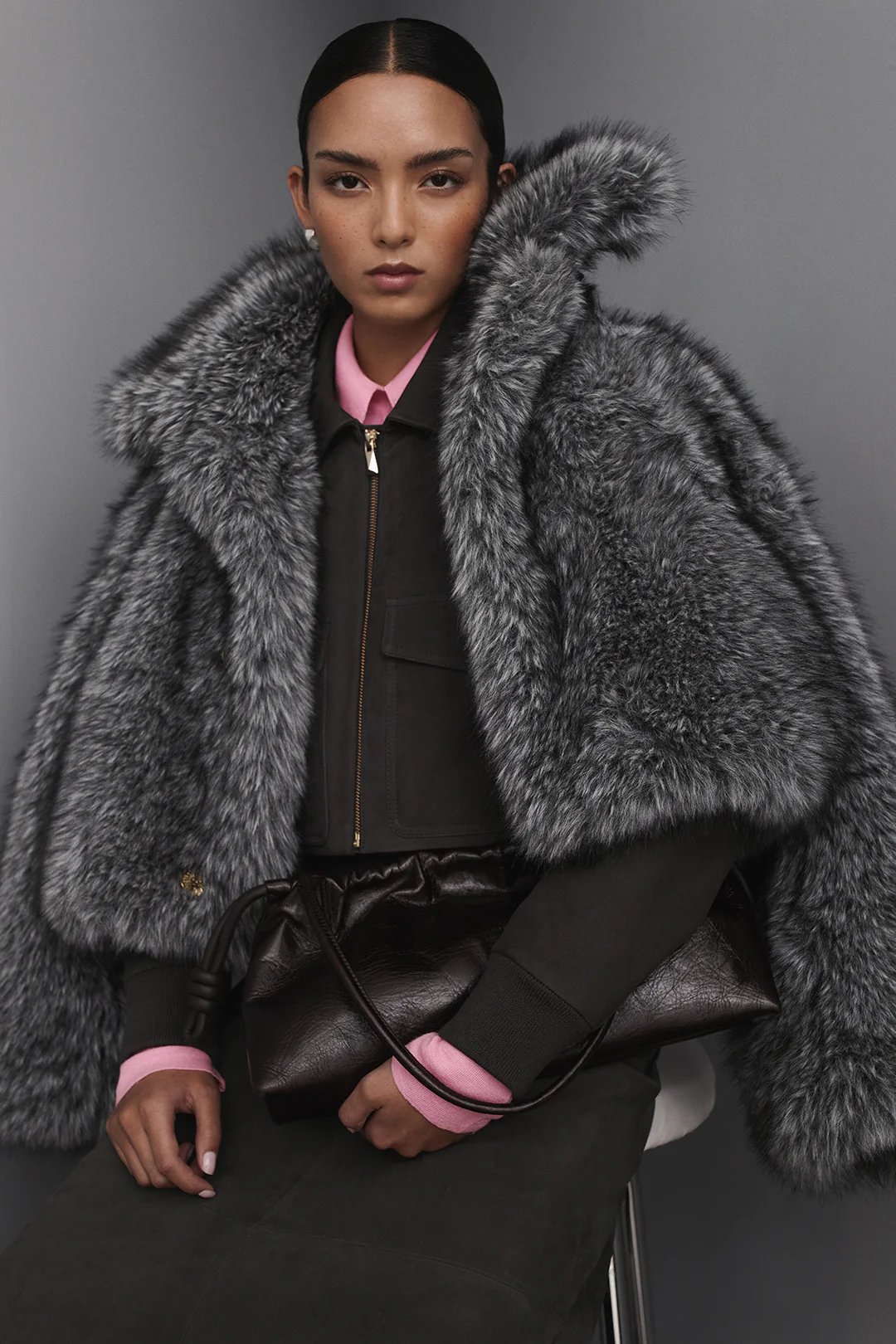 CROPPED PATCH POCKET JACKET - Image 3