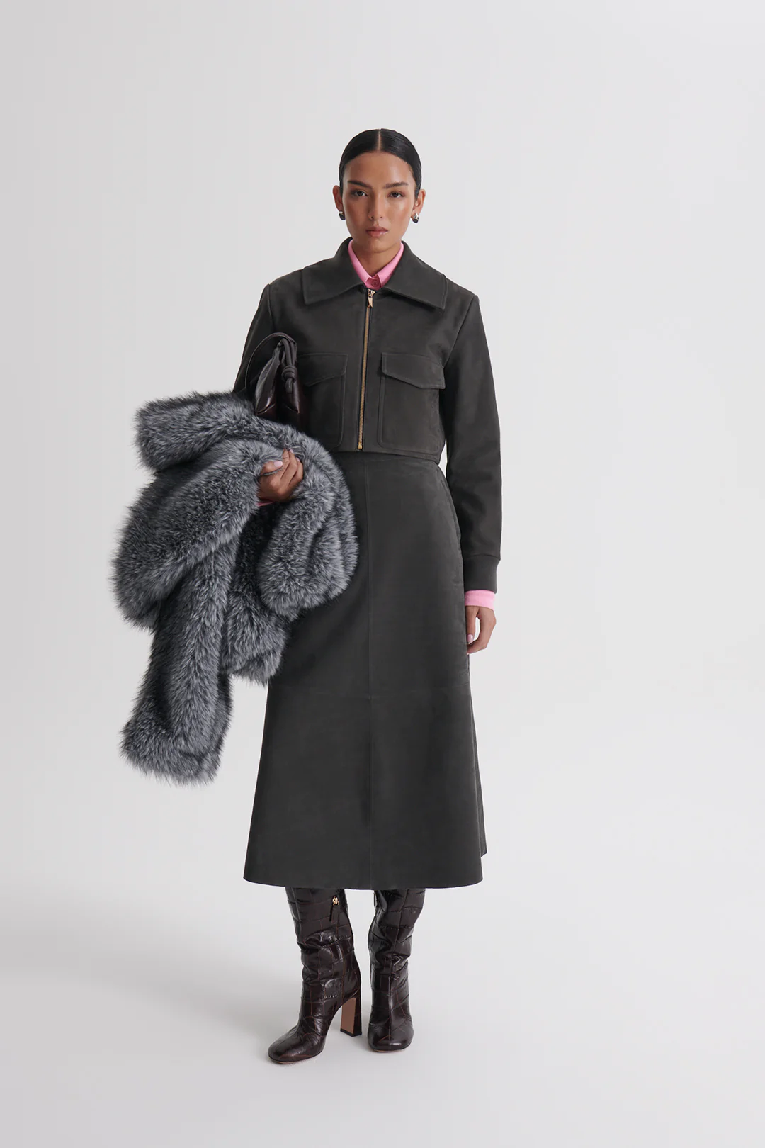 CROPPED PATCH POCKET JACKET - Image 4