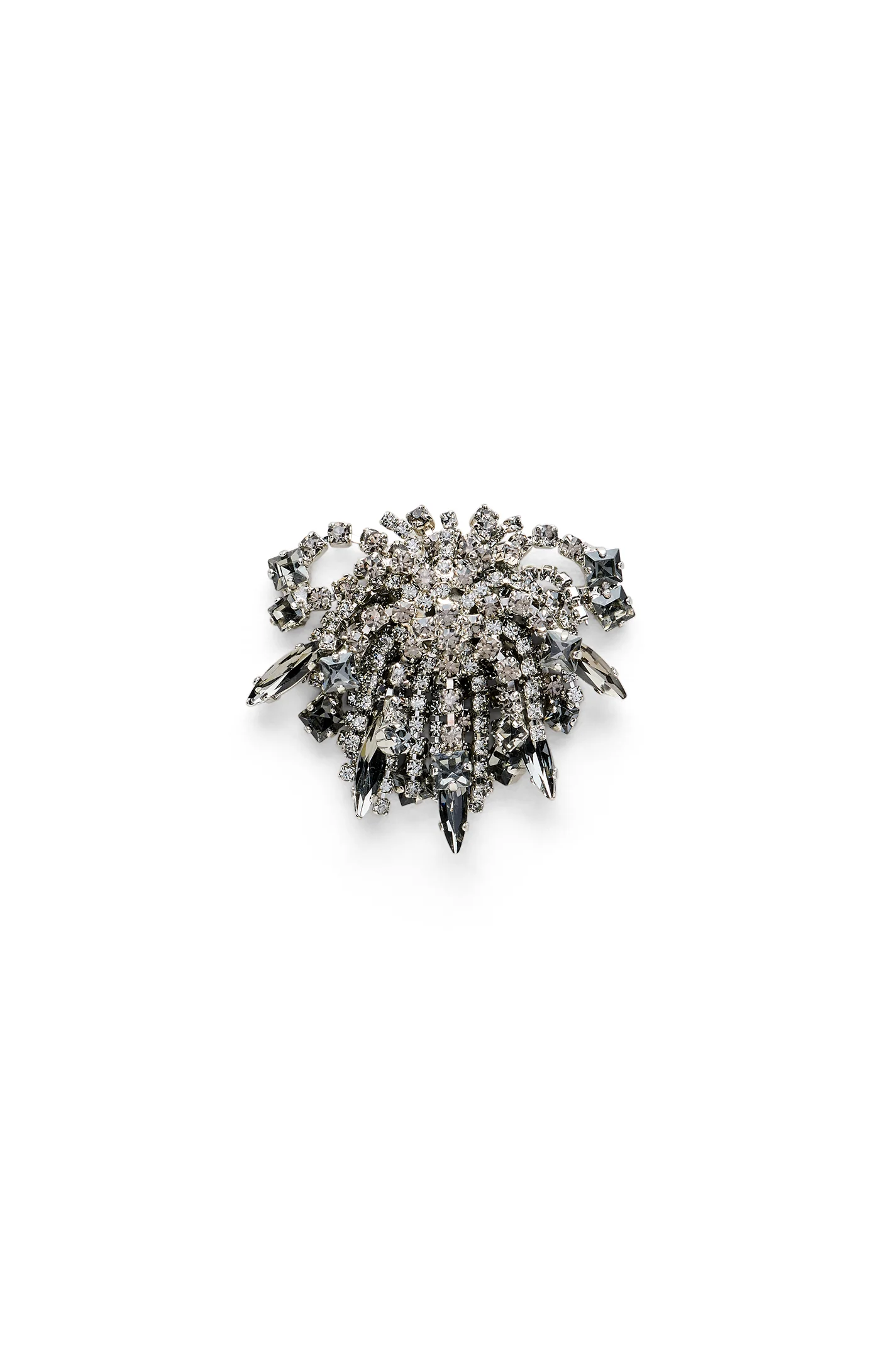 CRYSTAL CASCADE BROOCH