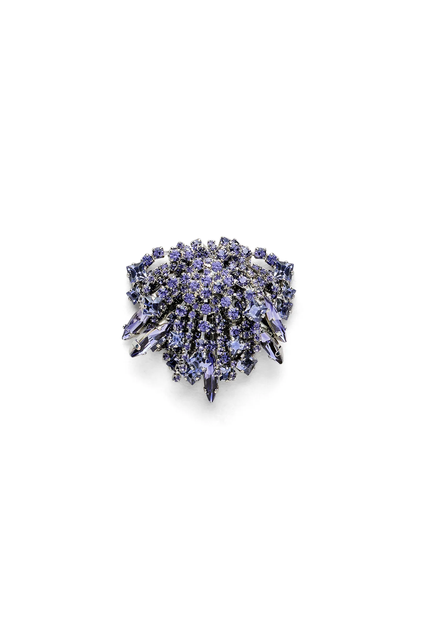 CRYSTAL CASCADE BROOCH
