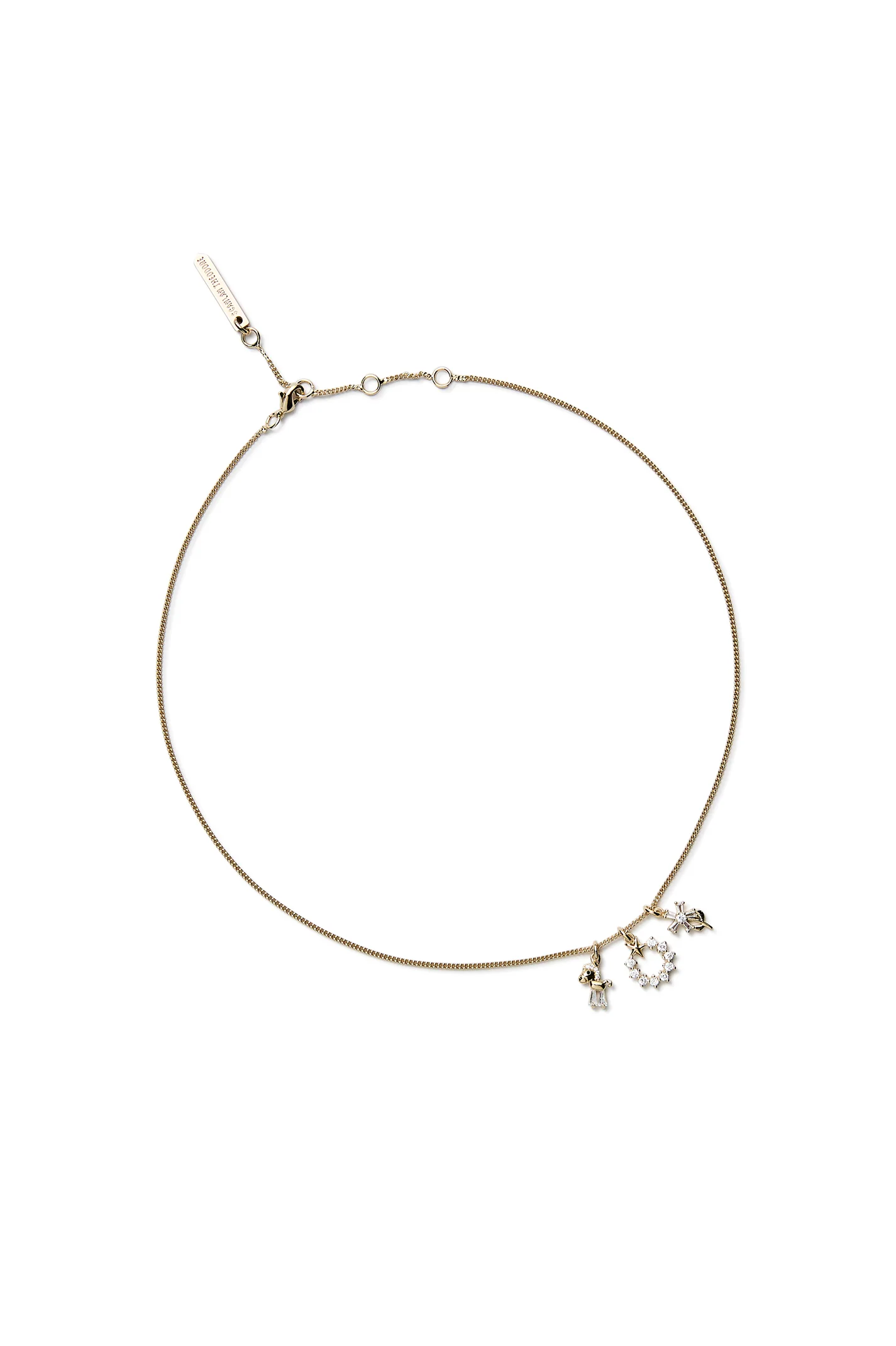 CRYSTAL CHARMS PENDANT CHOKER
