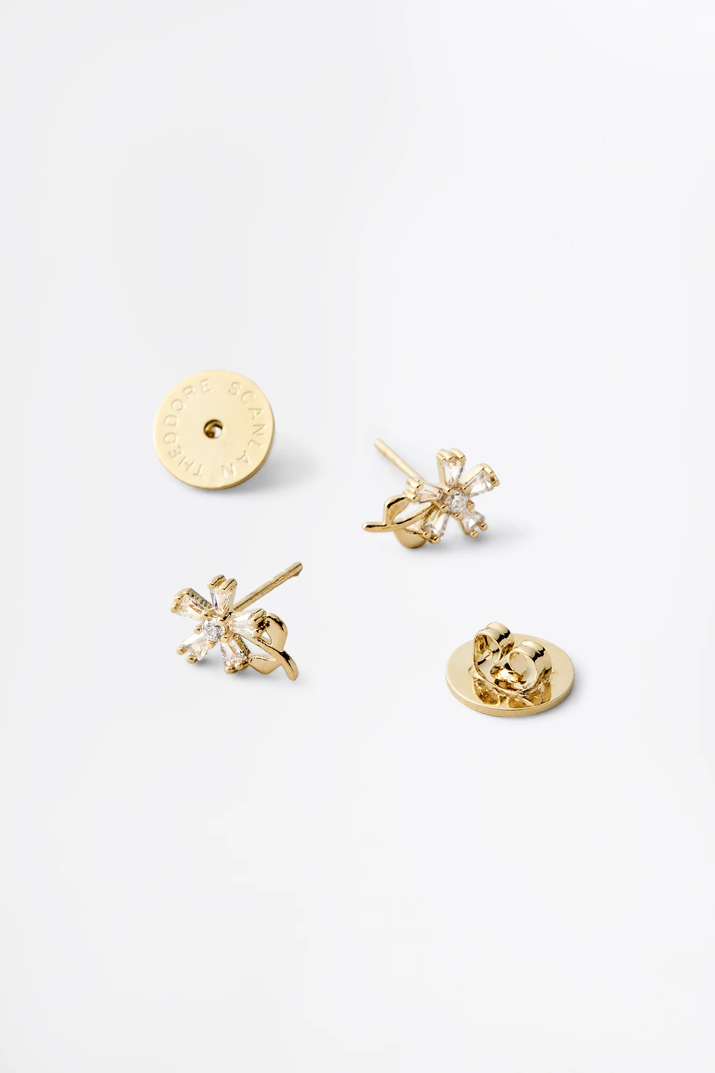CRYSTAL FLOWER STUDS - Image 4
