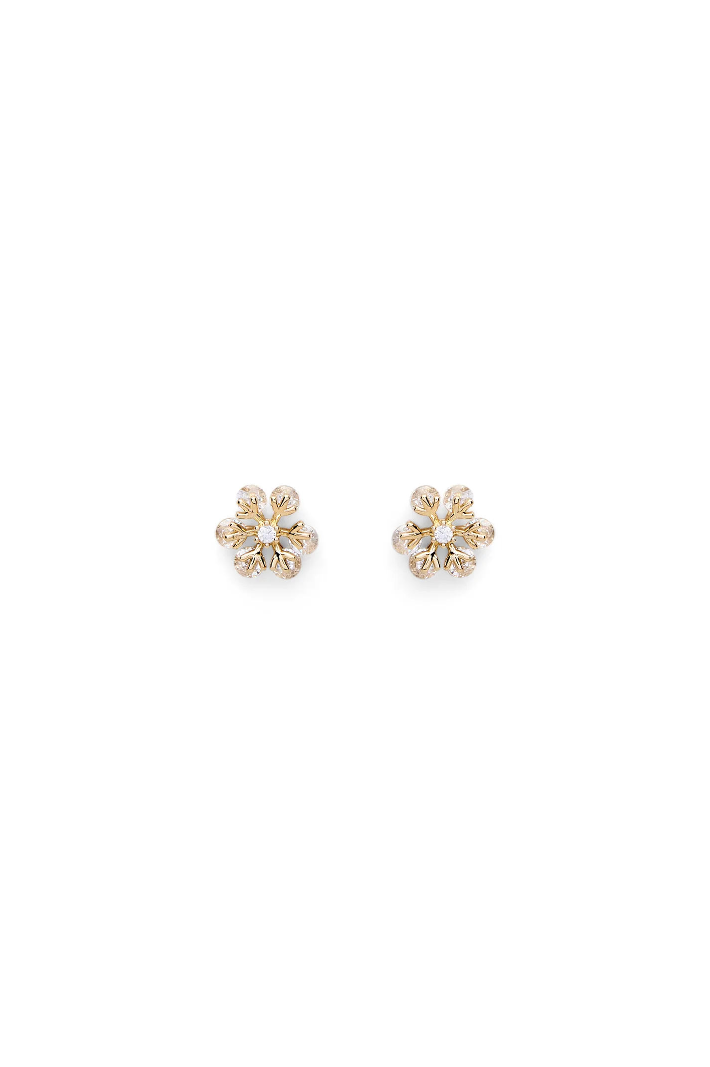 CRYSTAL PETAL STUDS