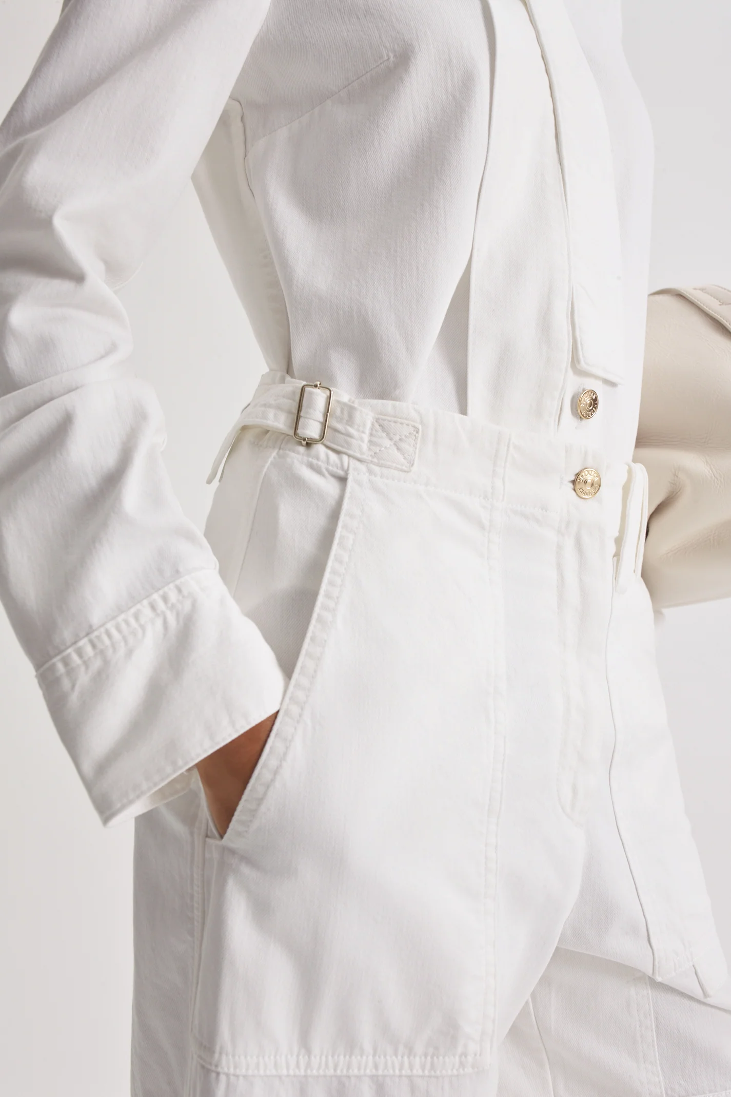 DENIM CROPPED CARGO JEAN - Image 7