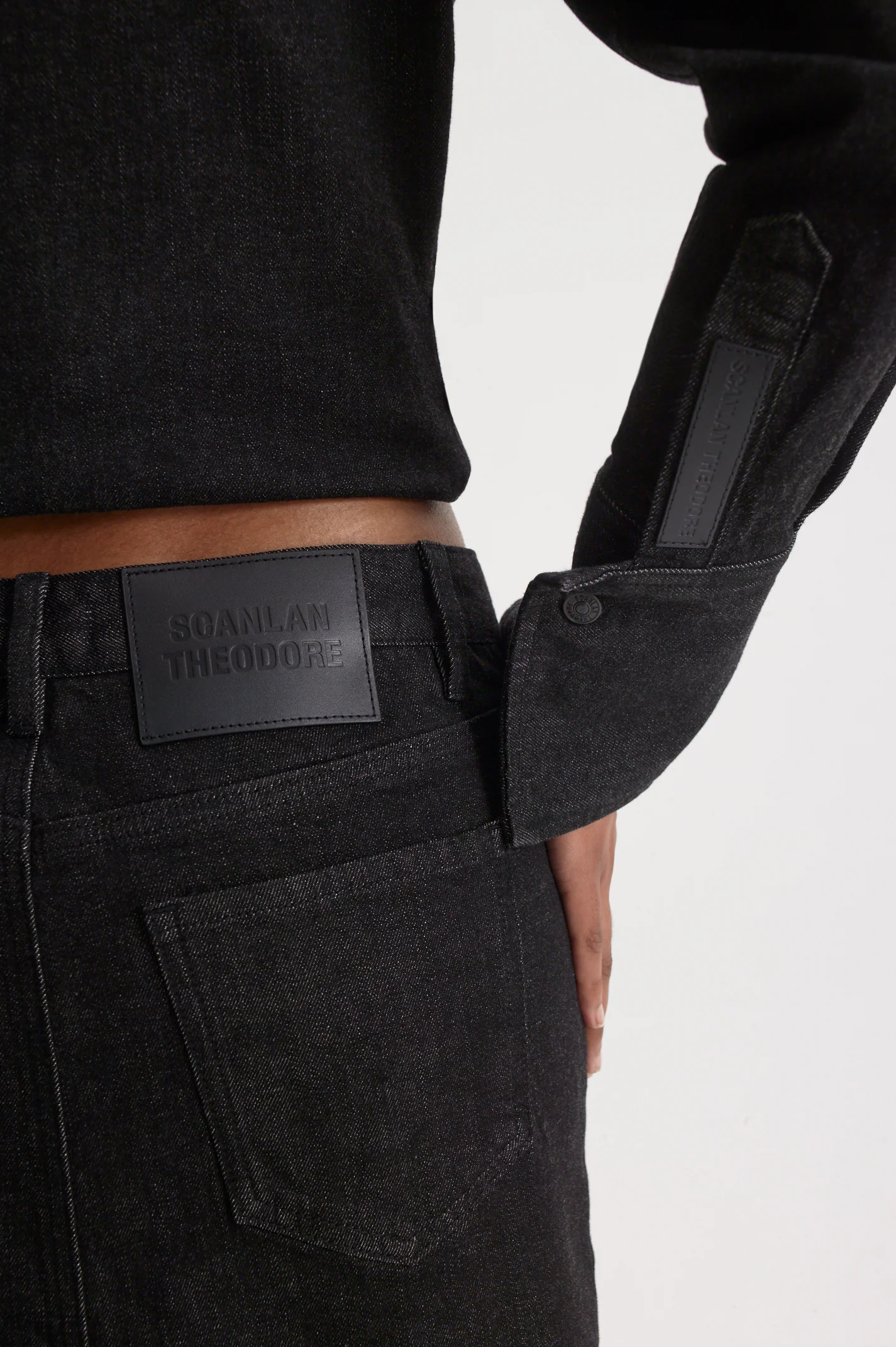DENIM MID WAIST PENCIL SKIRT - Image 7