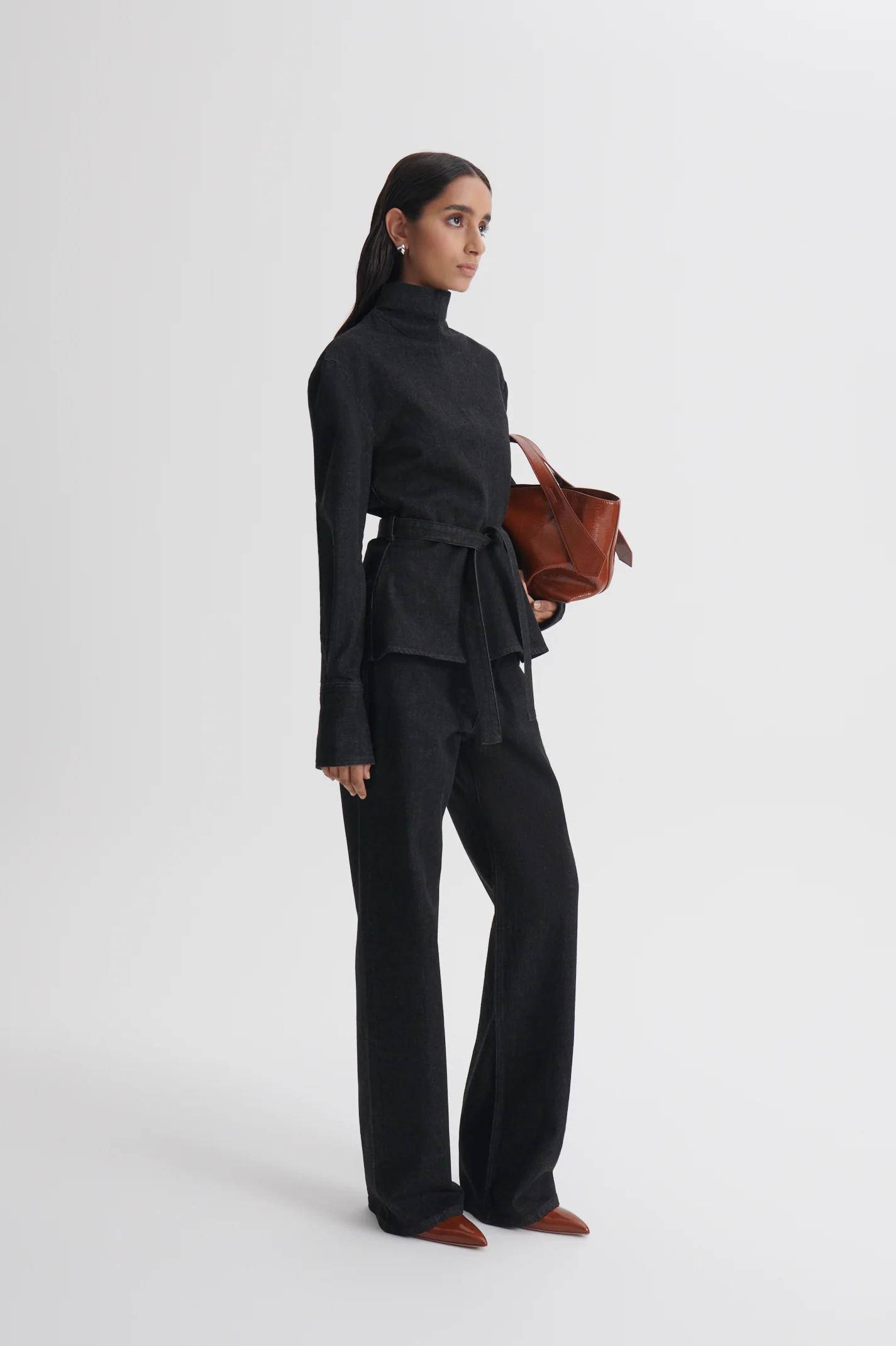 DENIM SELVEDGE WIDE LEG JEAN - Image 5