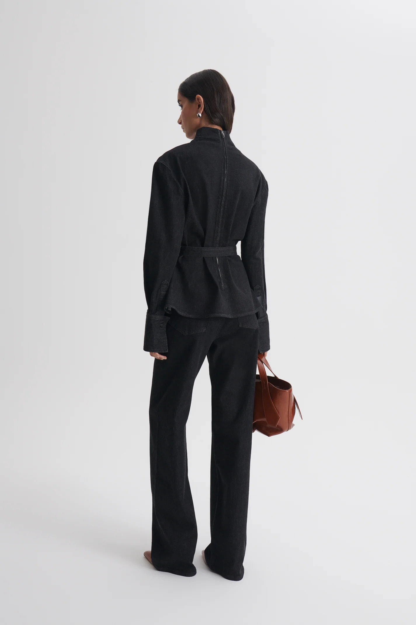 DENIM SELVEDGE WIDE LEG JEAN - Image 6