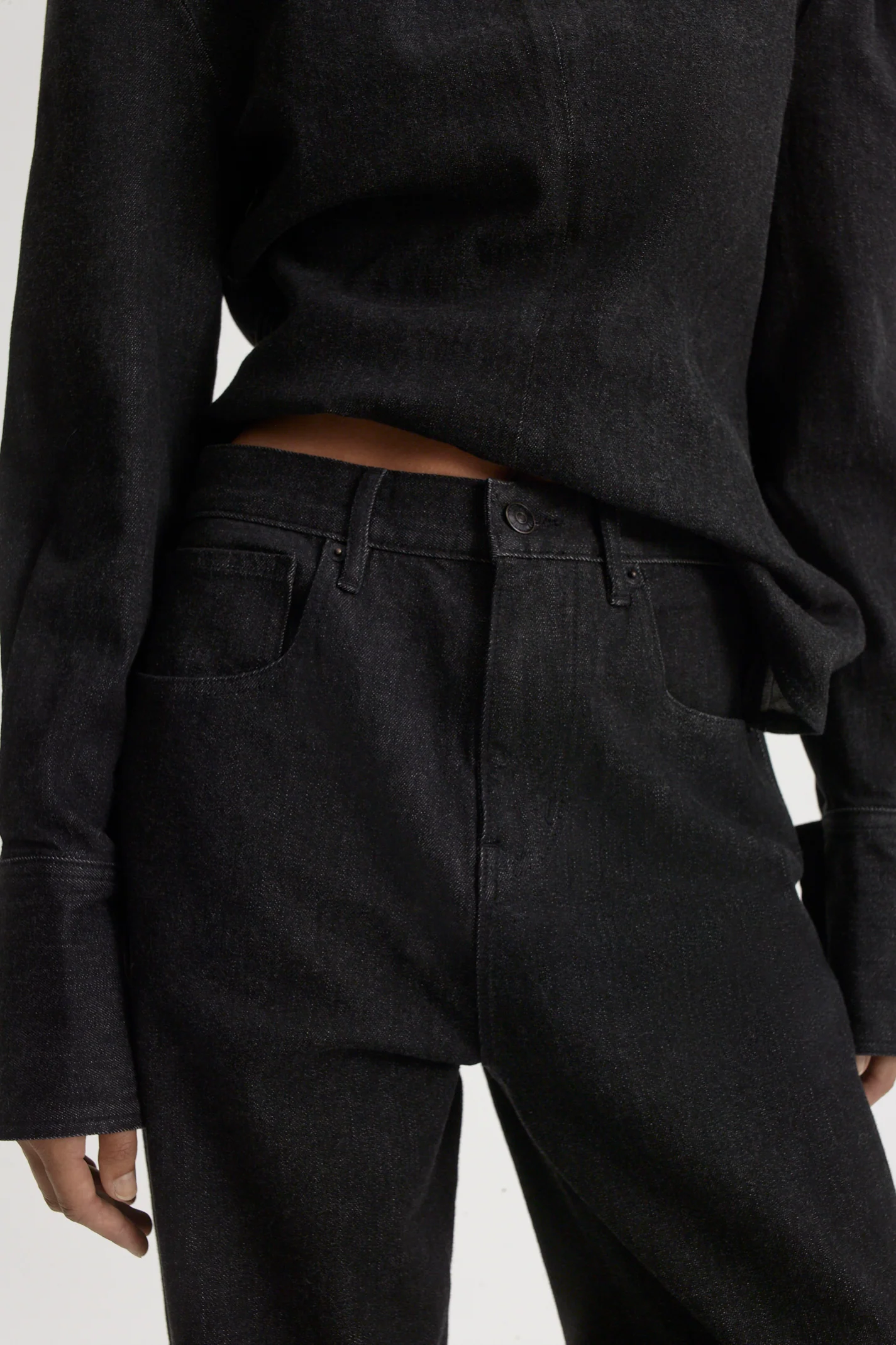 DENIM SELVEDGE WIDE LEG JEAN - Image 8