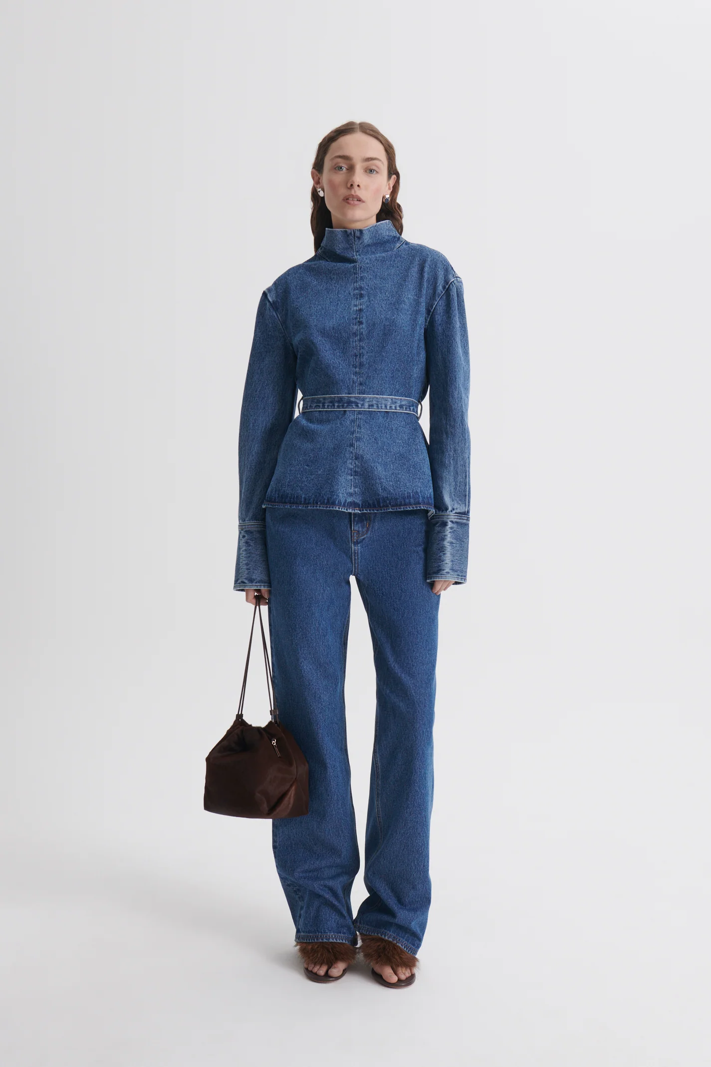 DENIM SELVEDGE WIDE LEG JEAN - Image 4