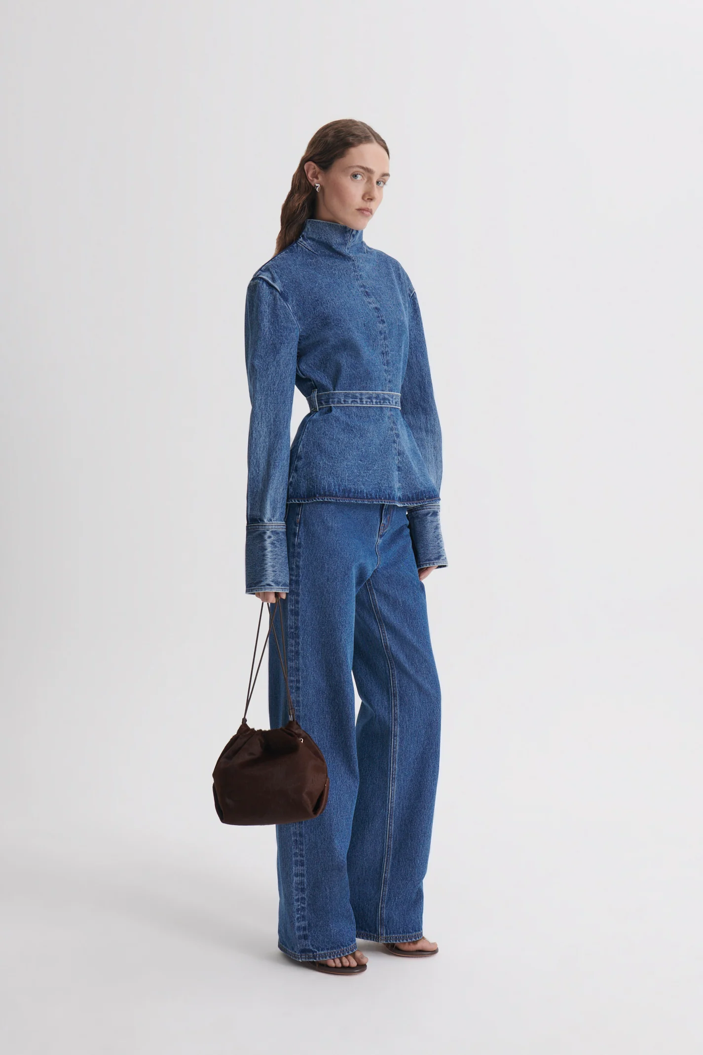 DENIM SELVEDGE WIDE LEG JEAN - Image 5