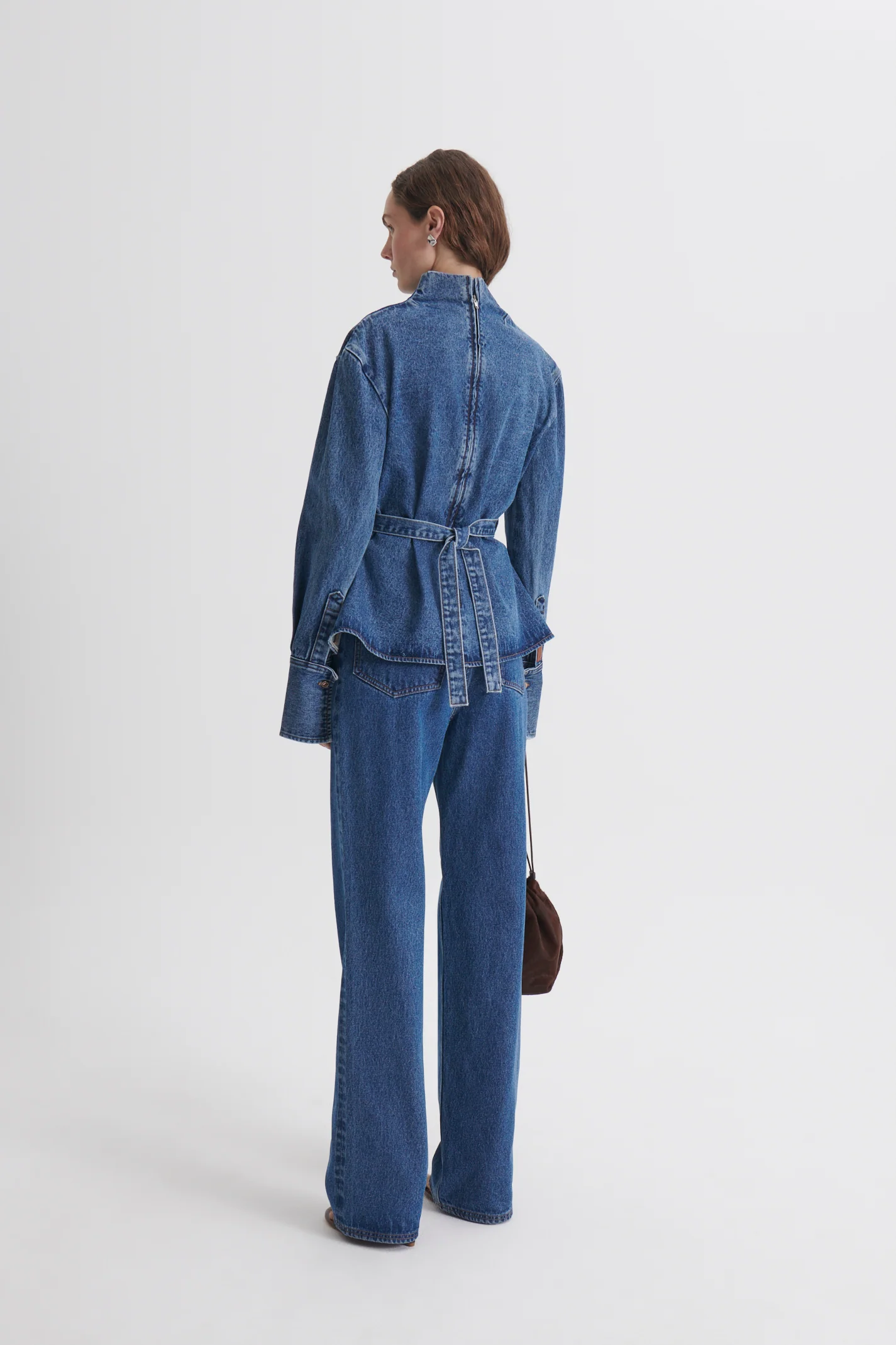 DENIM SELVEDGE WIDE LEG JEAN - Image 6