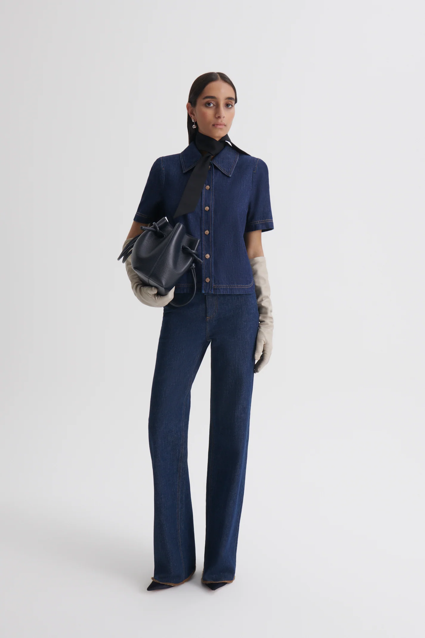 DENIM SHORT SLEEVE SHIRT - Image 4
