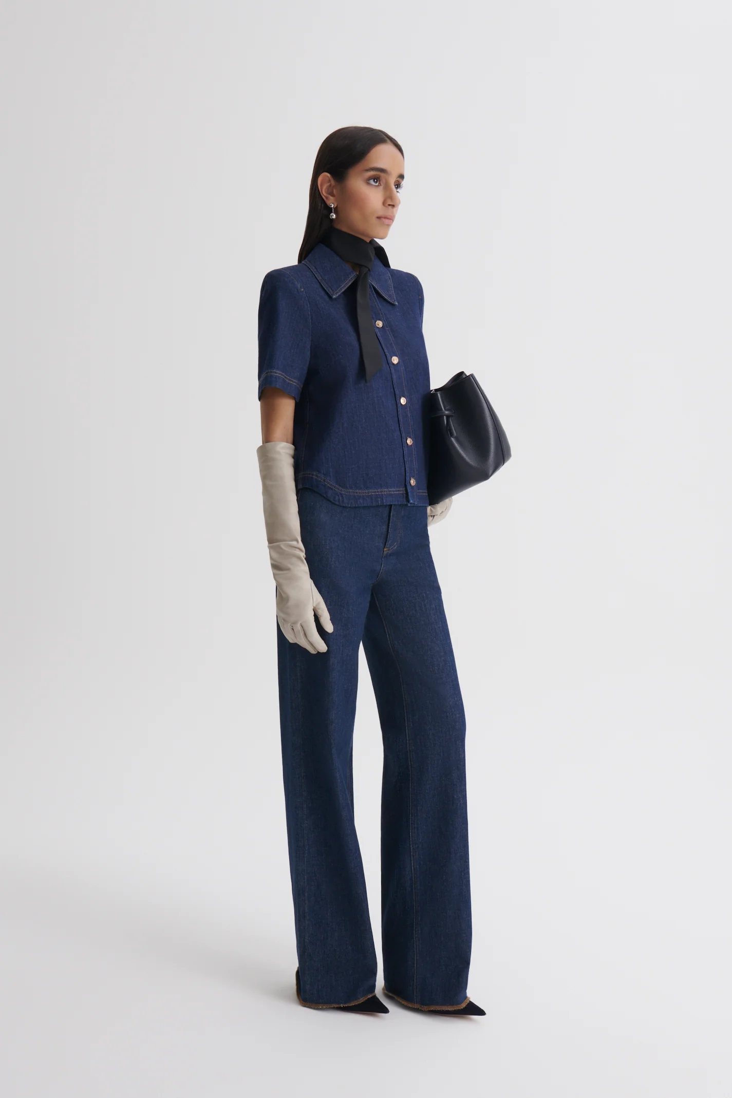 DENIM SHORT SLEEVE SHIRT - Image 5