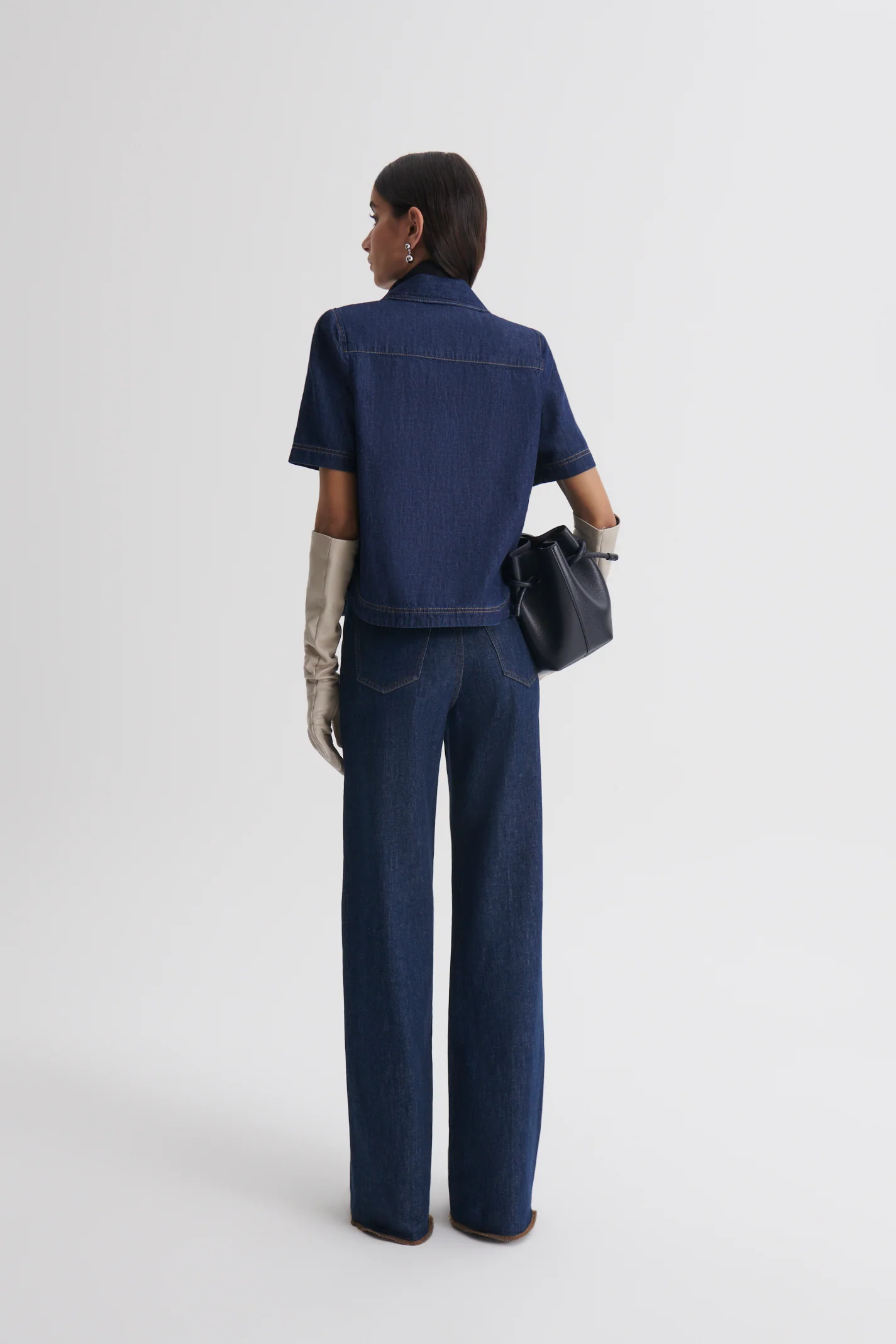 DENIM SHORT SLEEVE SHIRT - Image 6