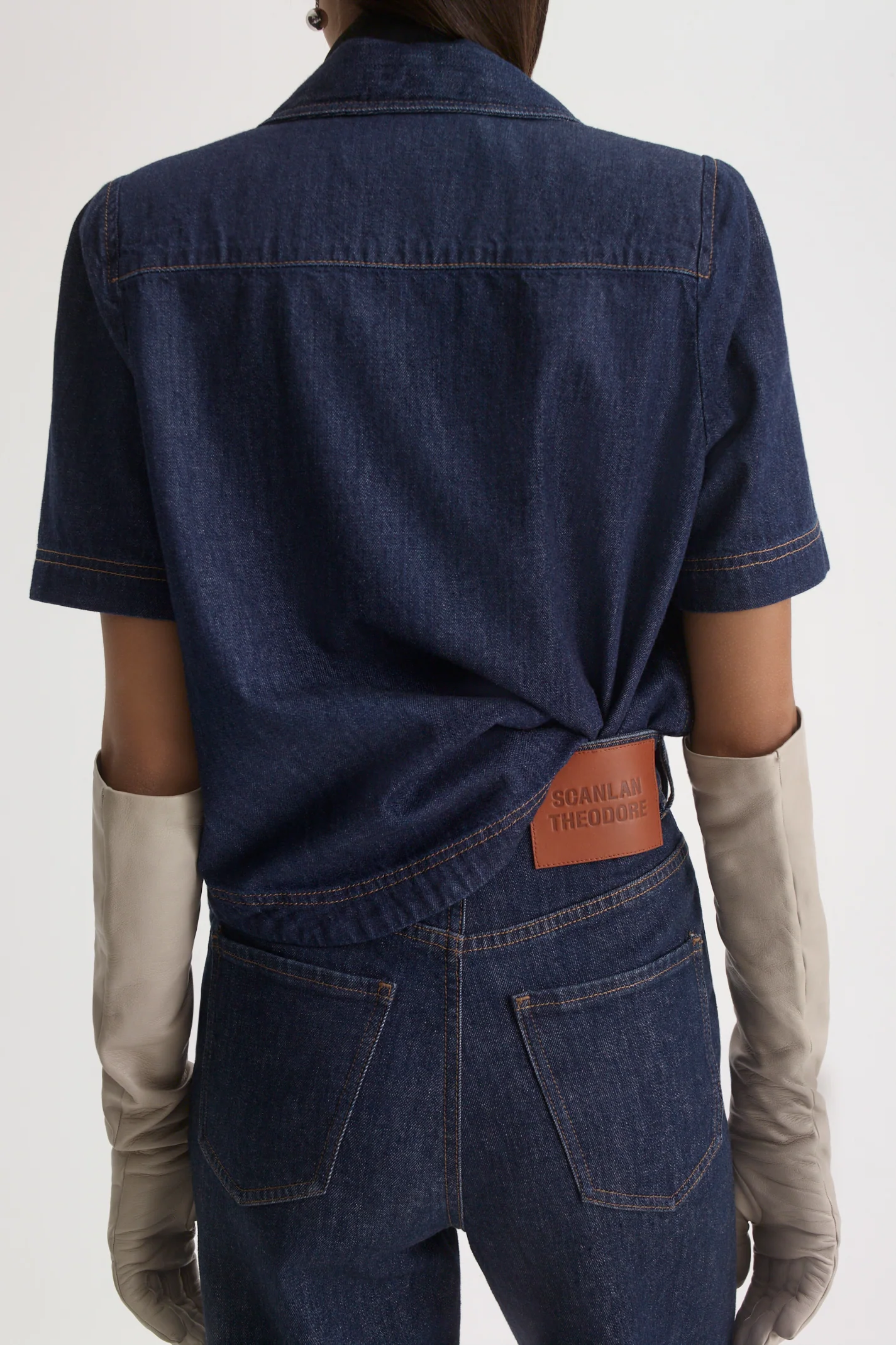 DENIM SHORT SLEEVE SHIRT - Image 7