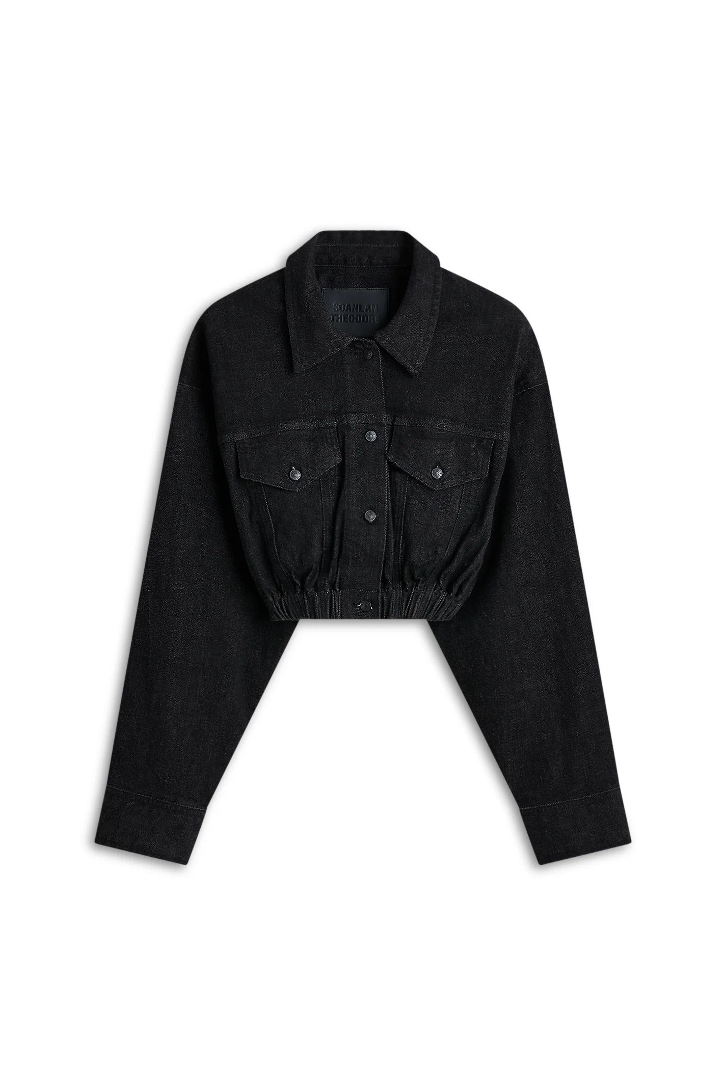 DENIM SOFT WAIST CROP JACKET