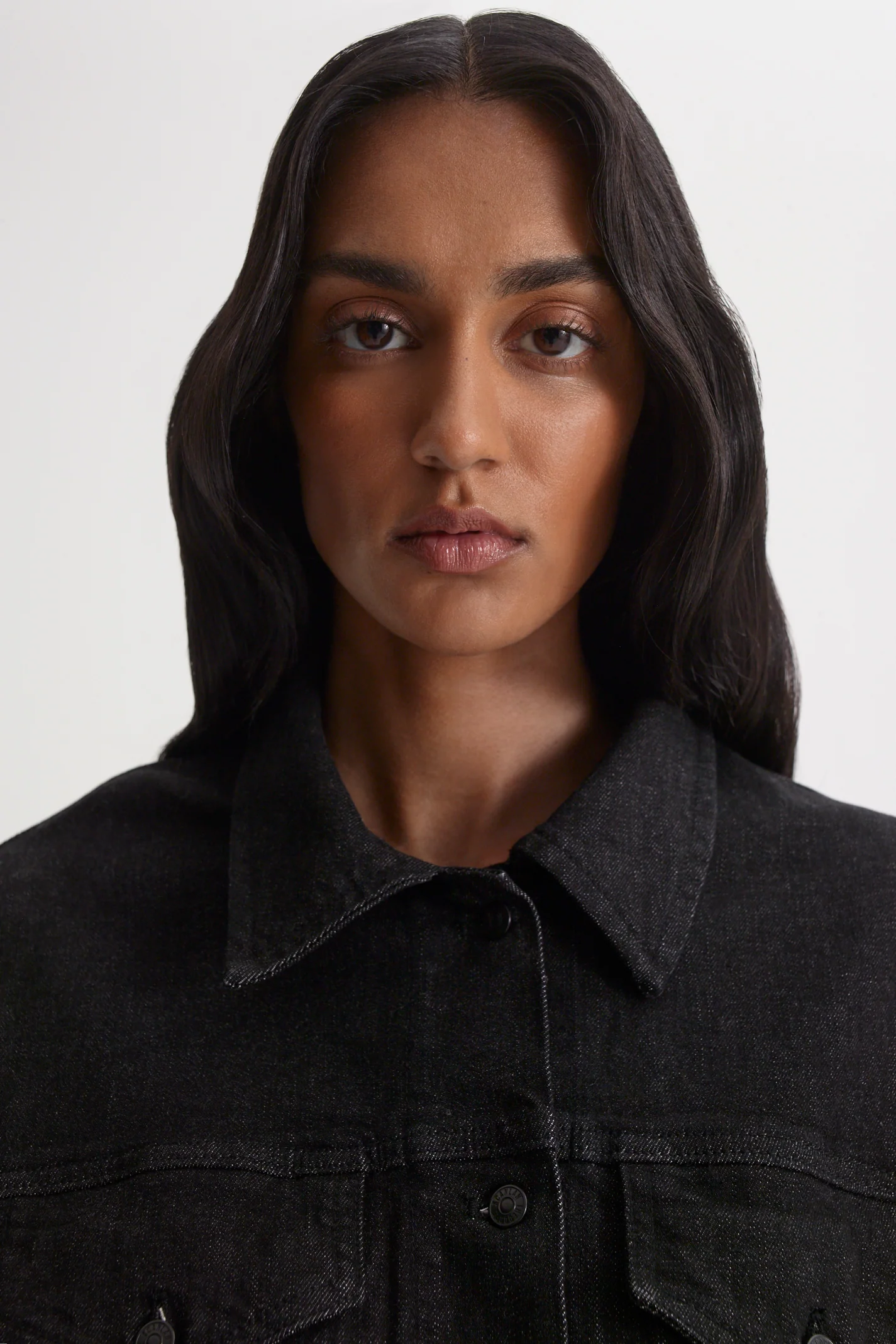 DENIM SOFT WAIST CROP JACKET - Image 9