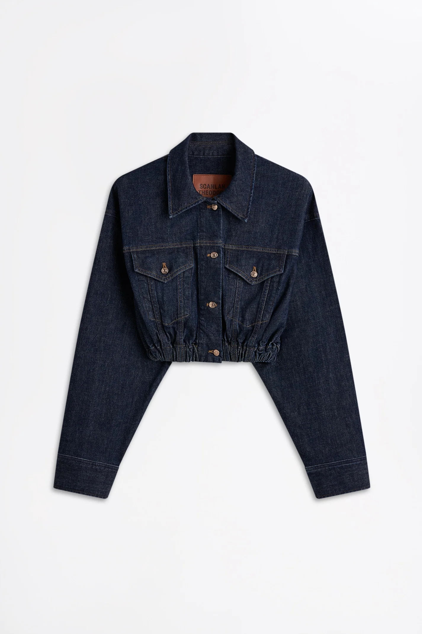 DENIM SOFT WAIST CROP JACKET - Image 2