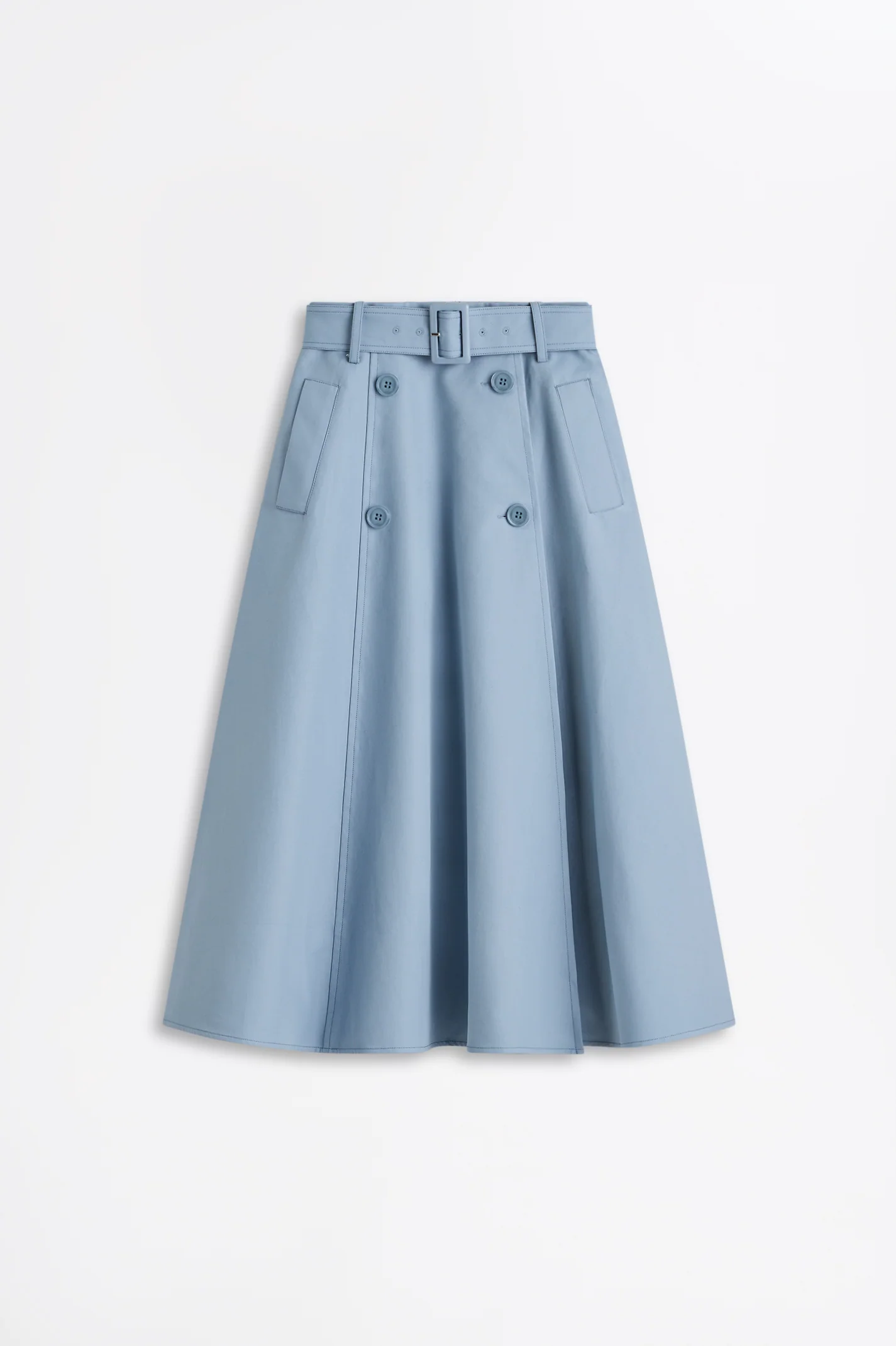 DOUBLE COTTON TRENCH SKIRT - Image 2