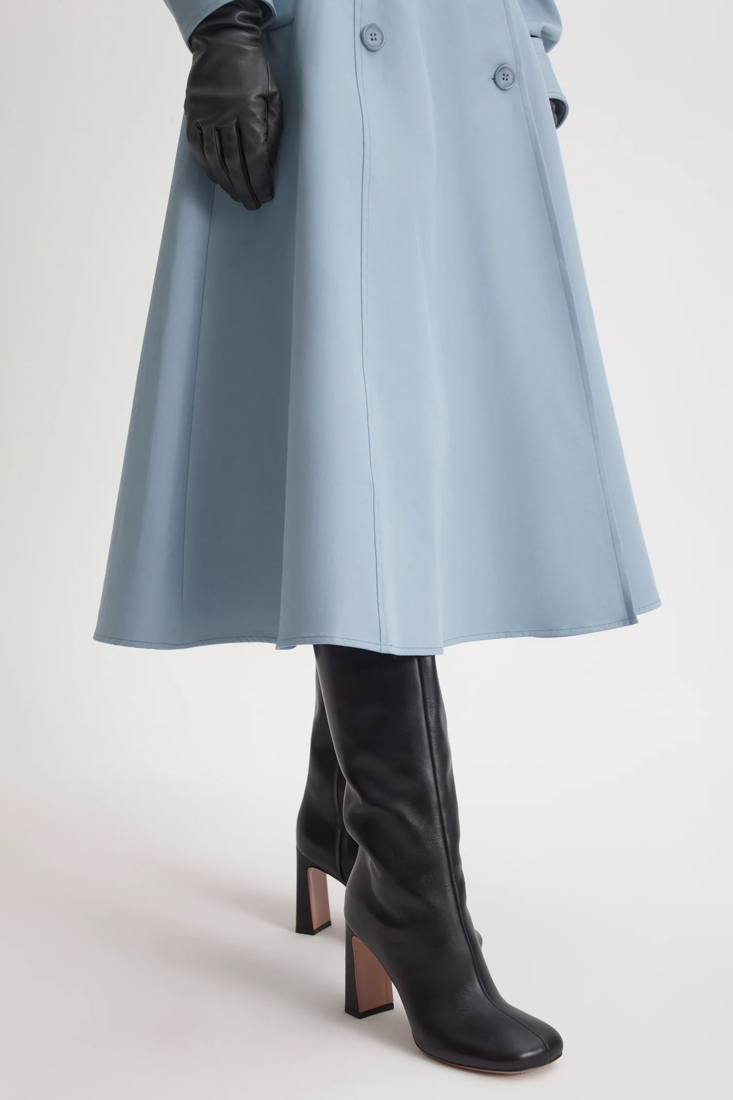 DOUBLE COTTON TRENCH SKIRT - Image 8