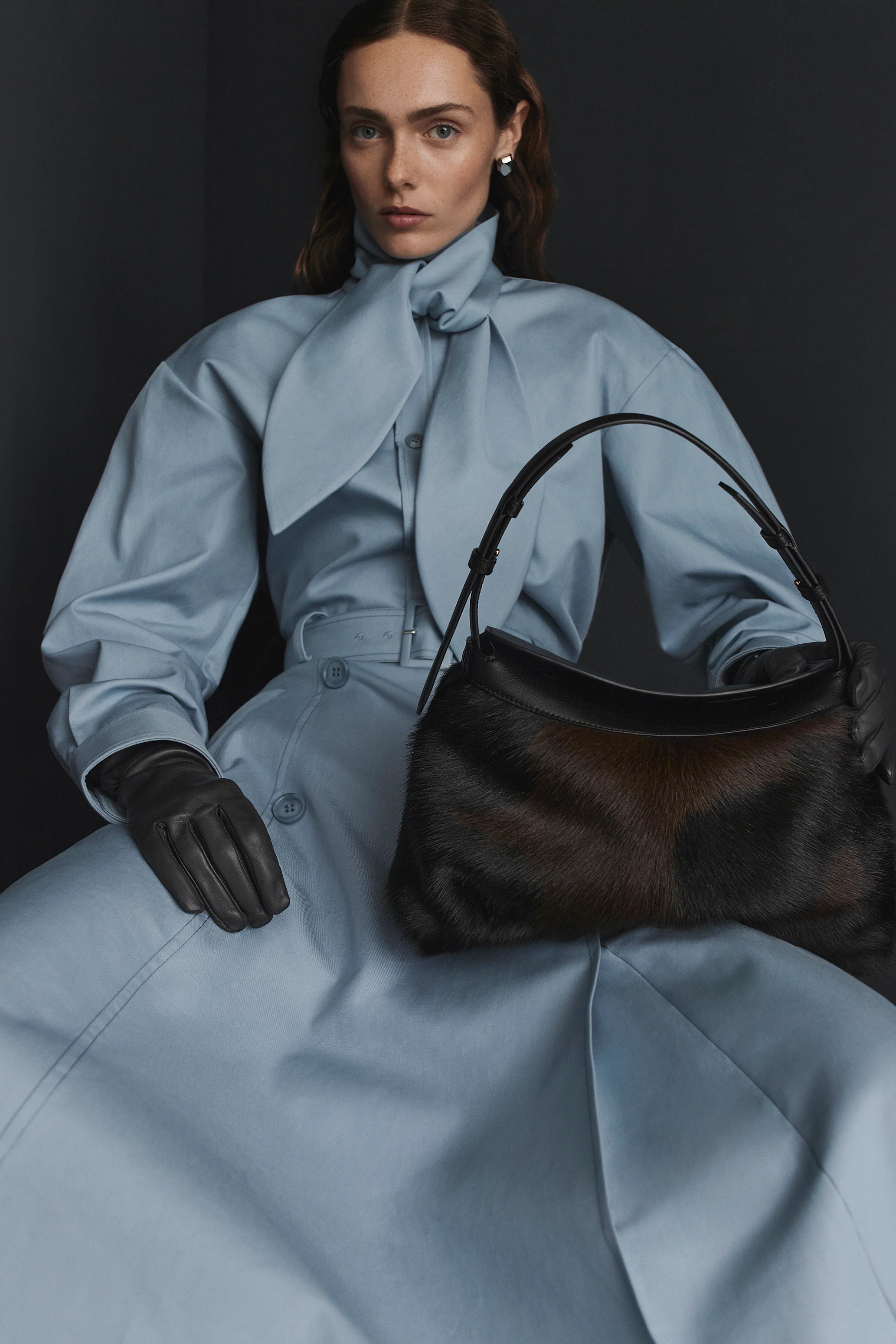 DOUBLE COTTON TRENCH SKIRT - Image 9