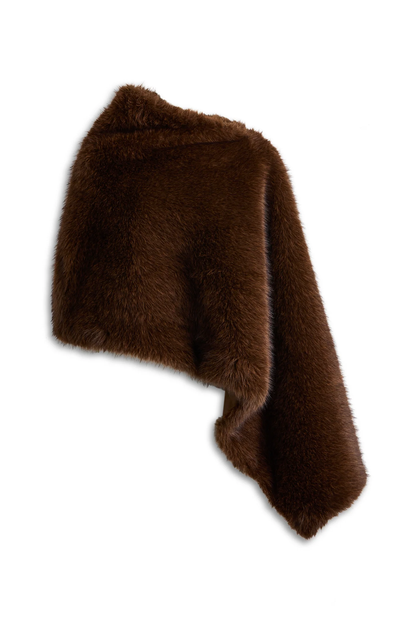 FAUX-FUR CAPE WRAP