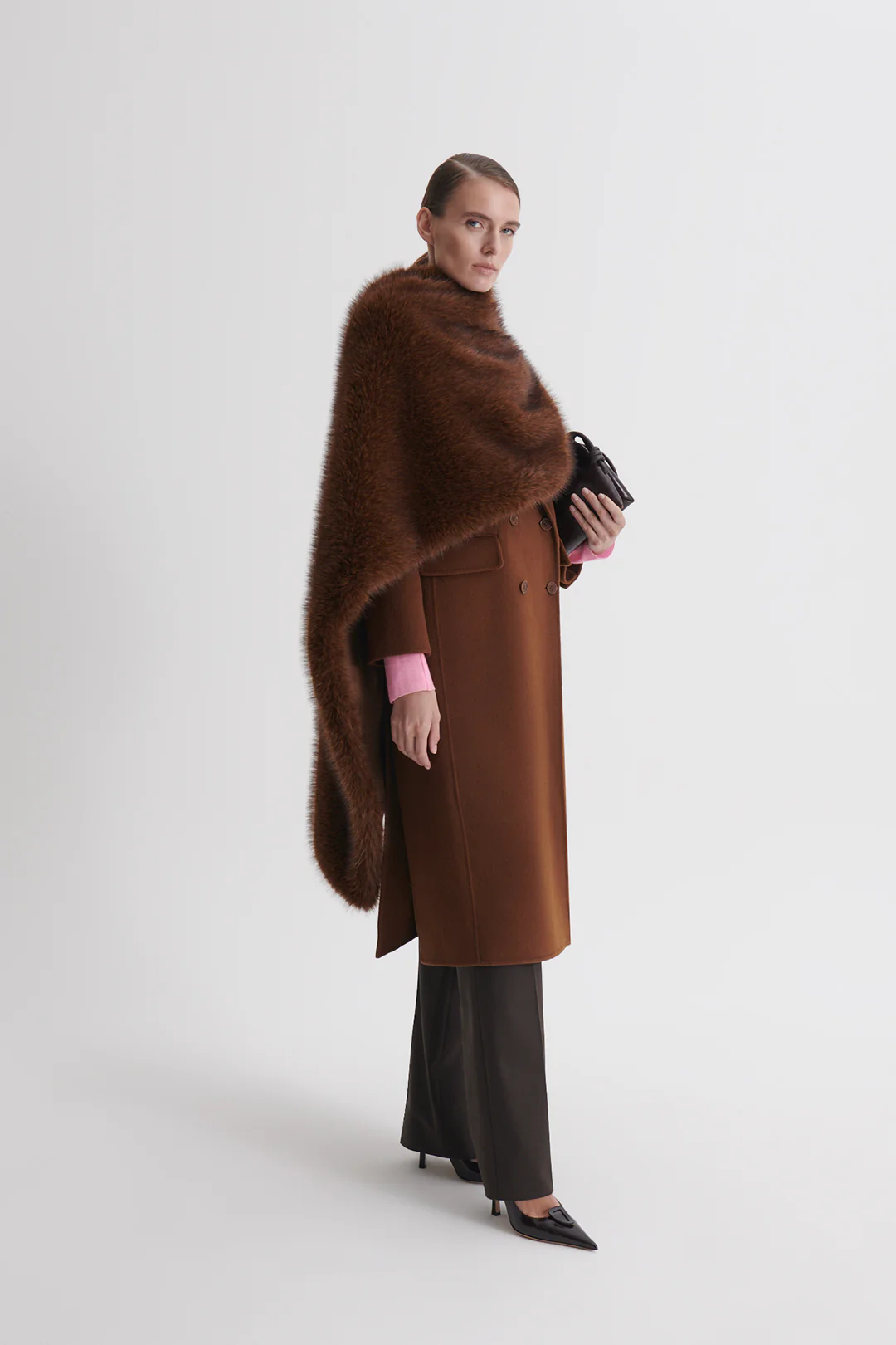 FAUX-FUR CAPE WRAP - Image 5