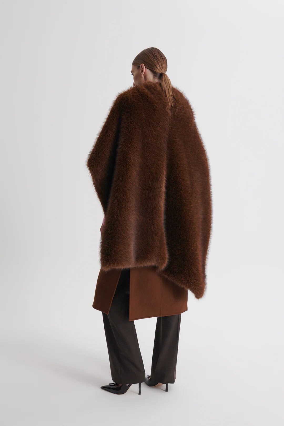 FAUX-FUR CAPE WRAP - Image 6