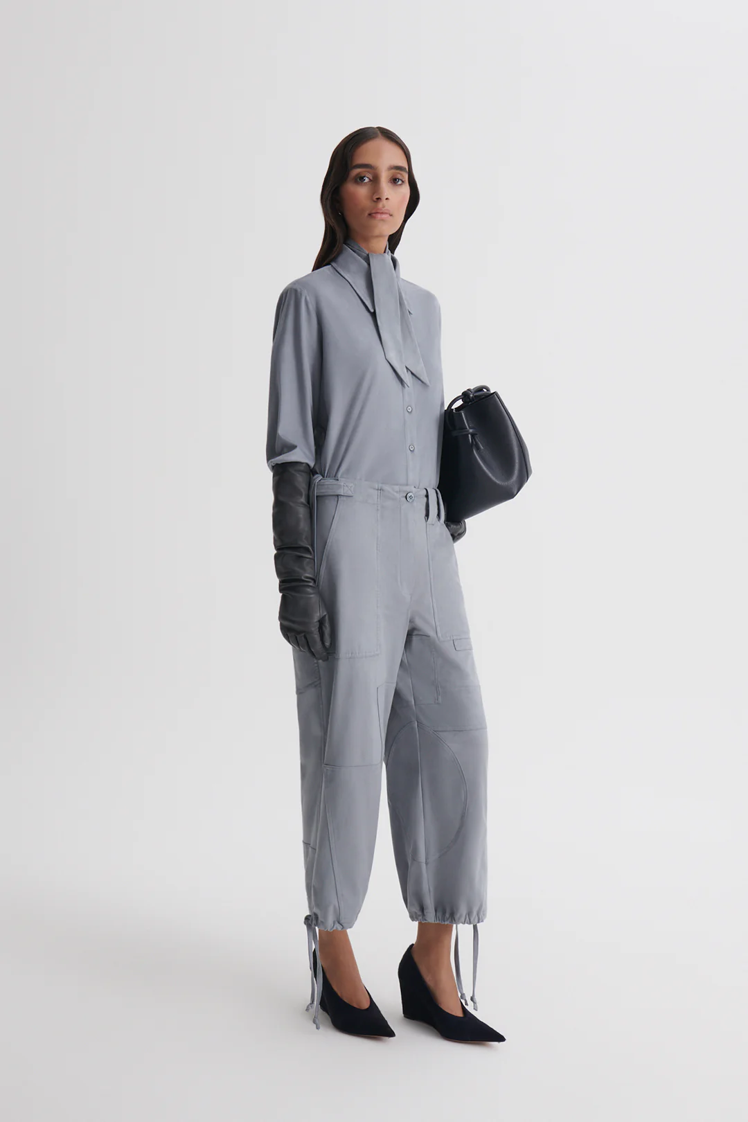 FAUX-SUEDE CROP CARGO - Image 4