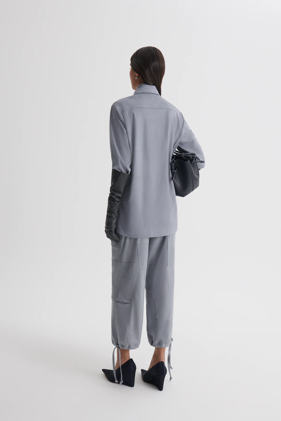 FAUX-SUEDE CROP CARGO - Image 5