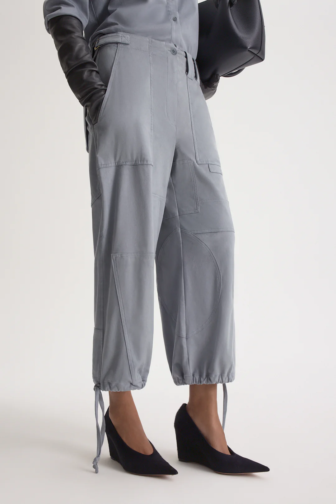 FAUX-SUEDE CROP CARGO - Image 7