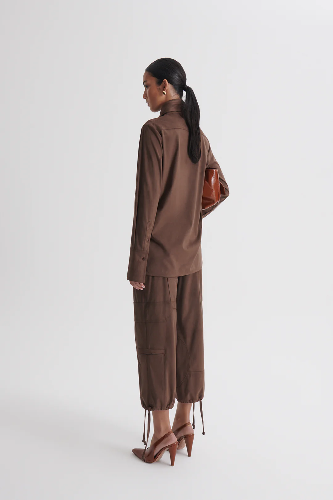 FAUX-SUEDE CROP CARGO - Image 6