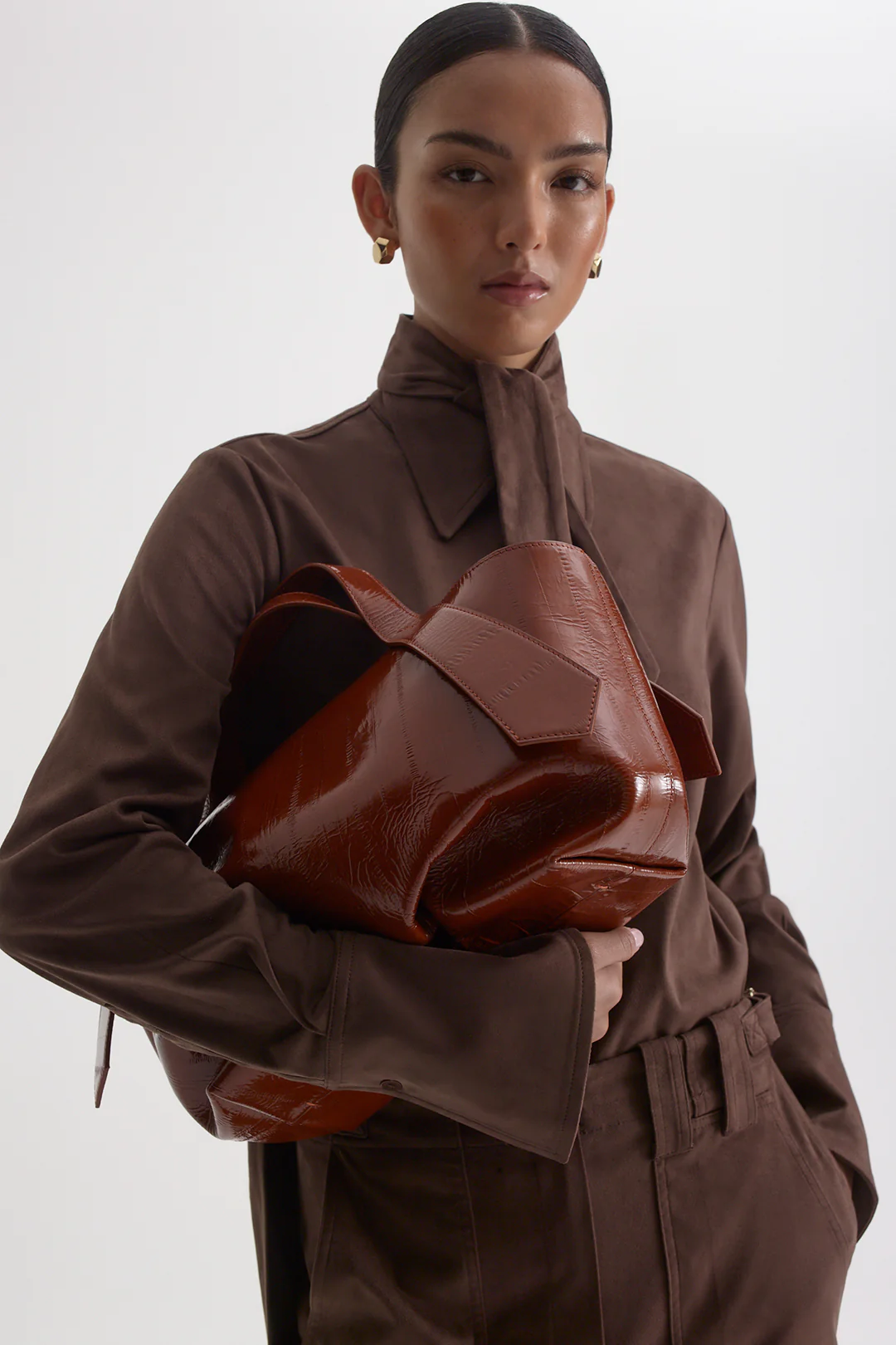 FAUX-SUEDE CROP CARGO - Image 8