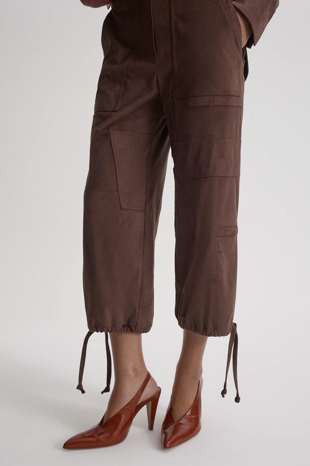 FAUX-SUEDE CROP CARGO - Image 9