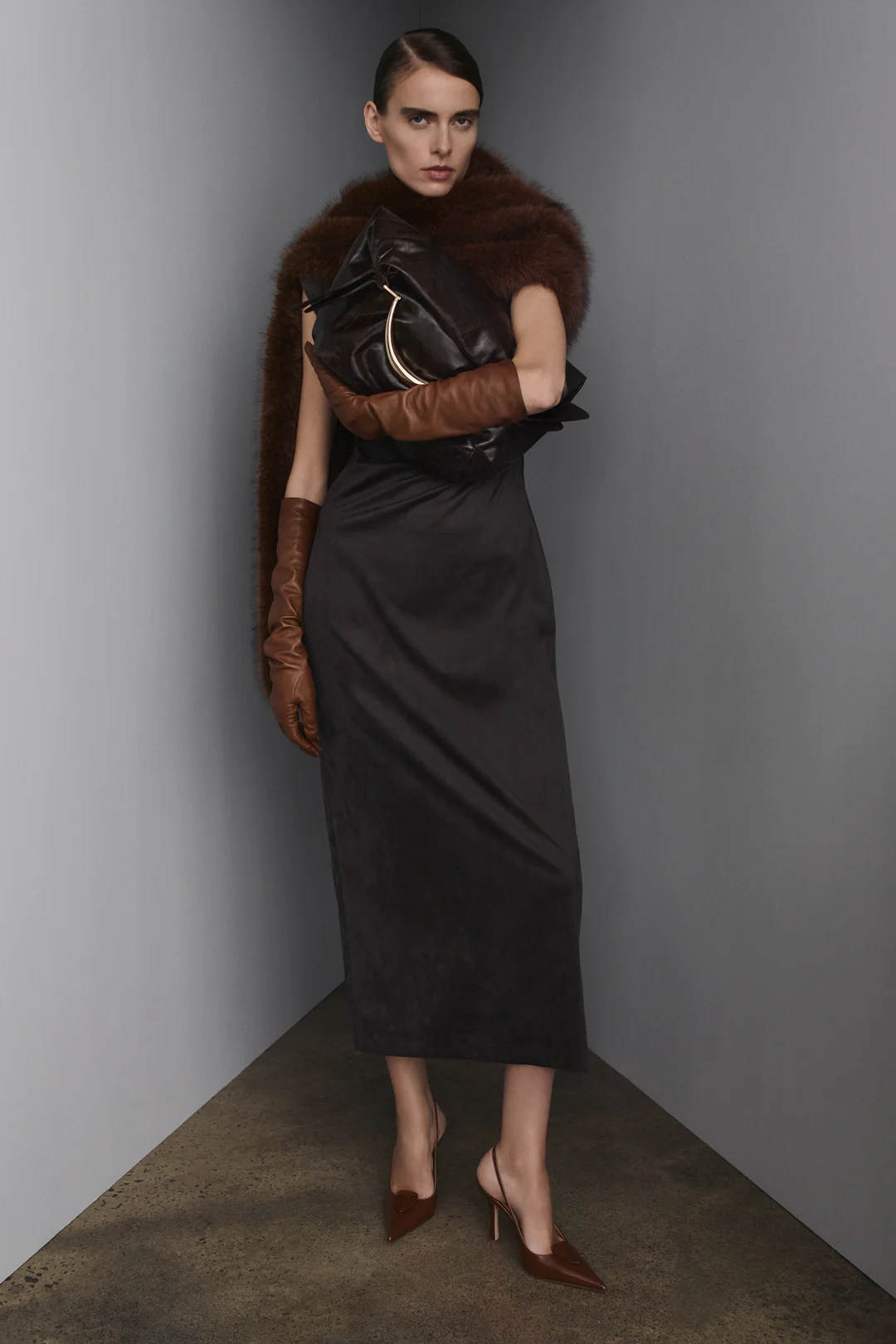 FAUX-SUEDE DRESS - Image 3