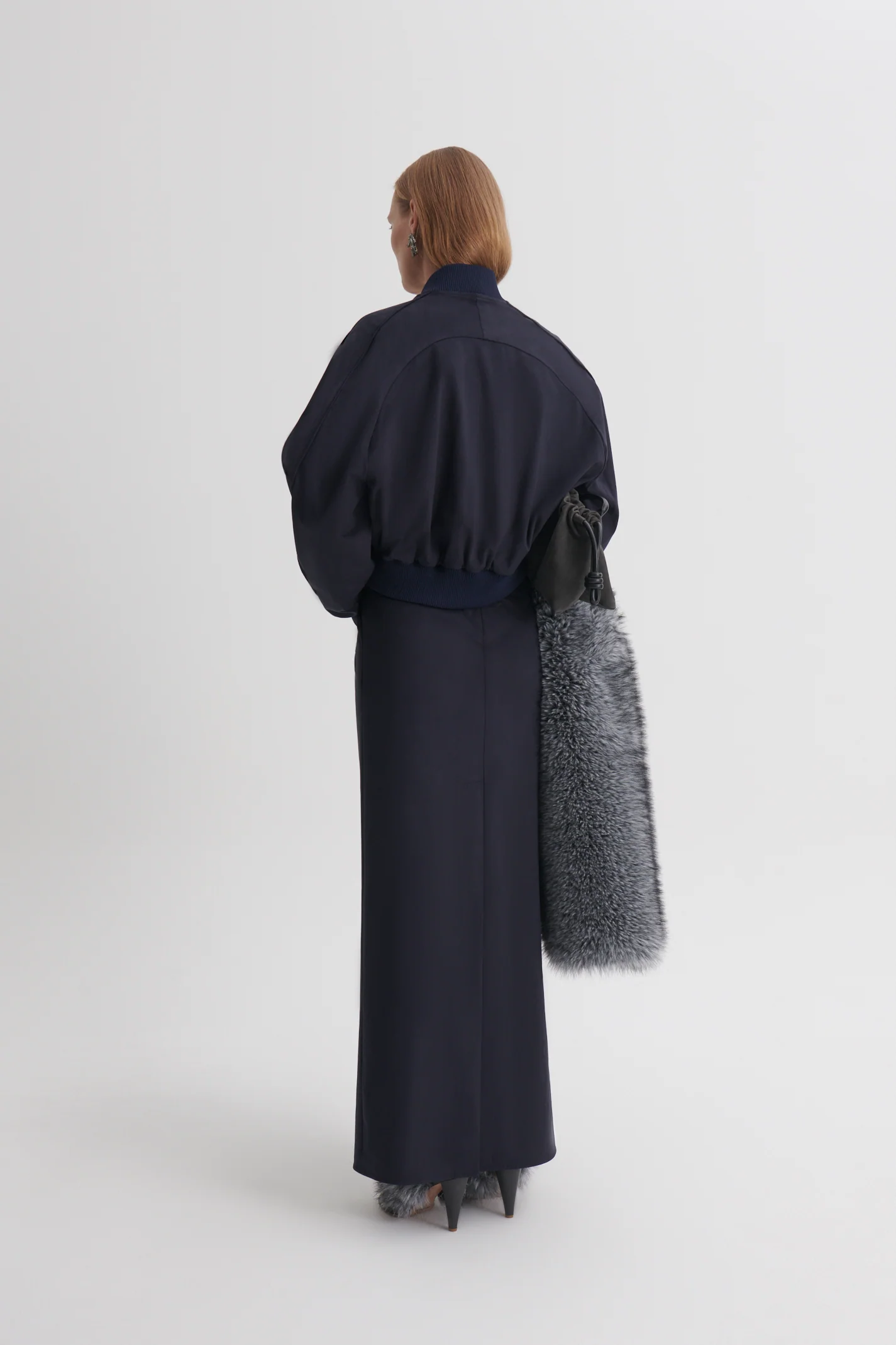 FAUX-SUEDE PIPED BOMBER - Image 5