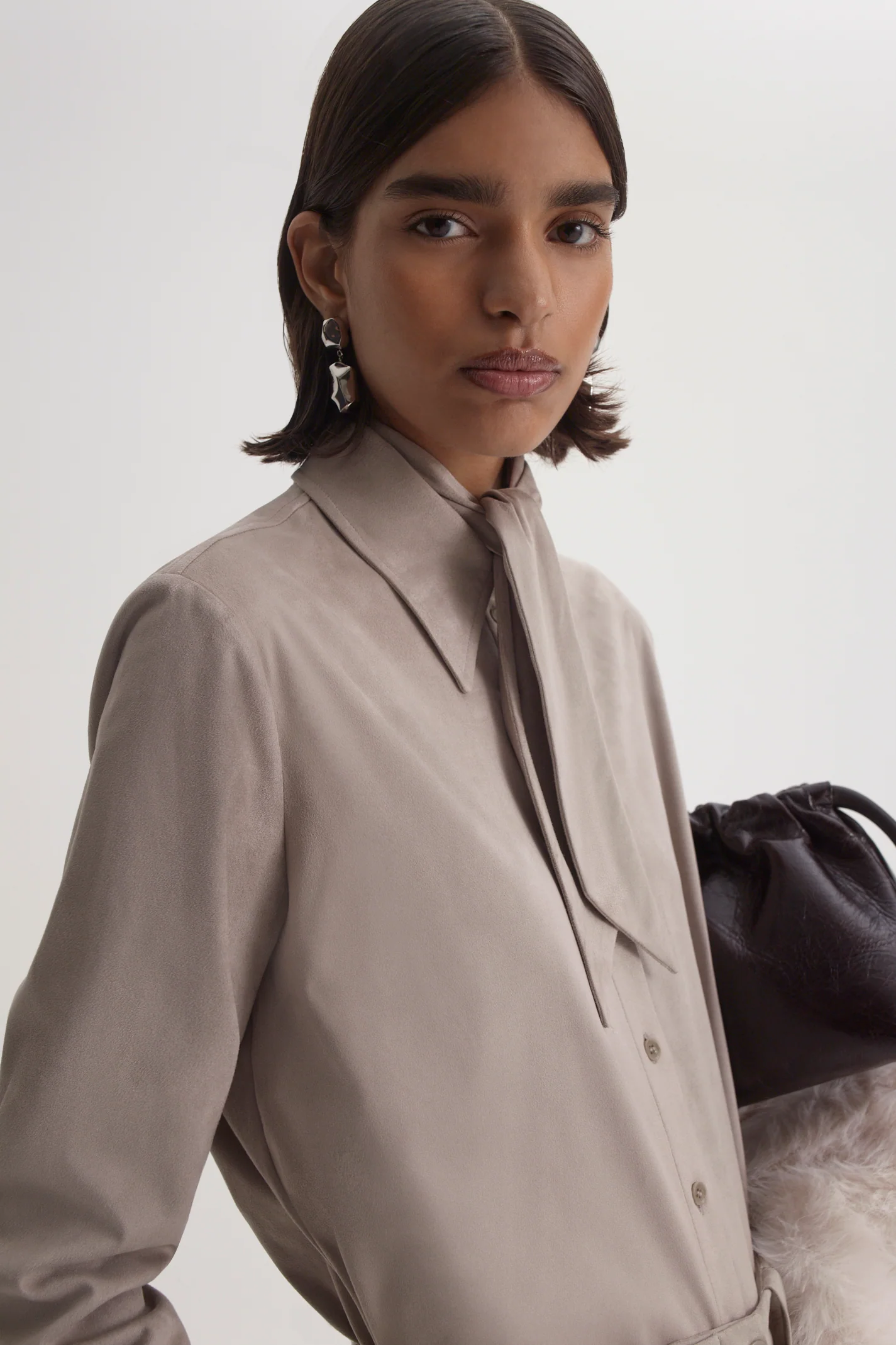 FAUX-SUEDE SHIRT - Image 8