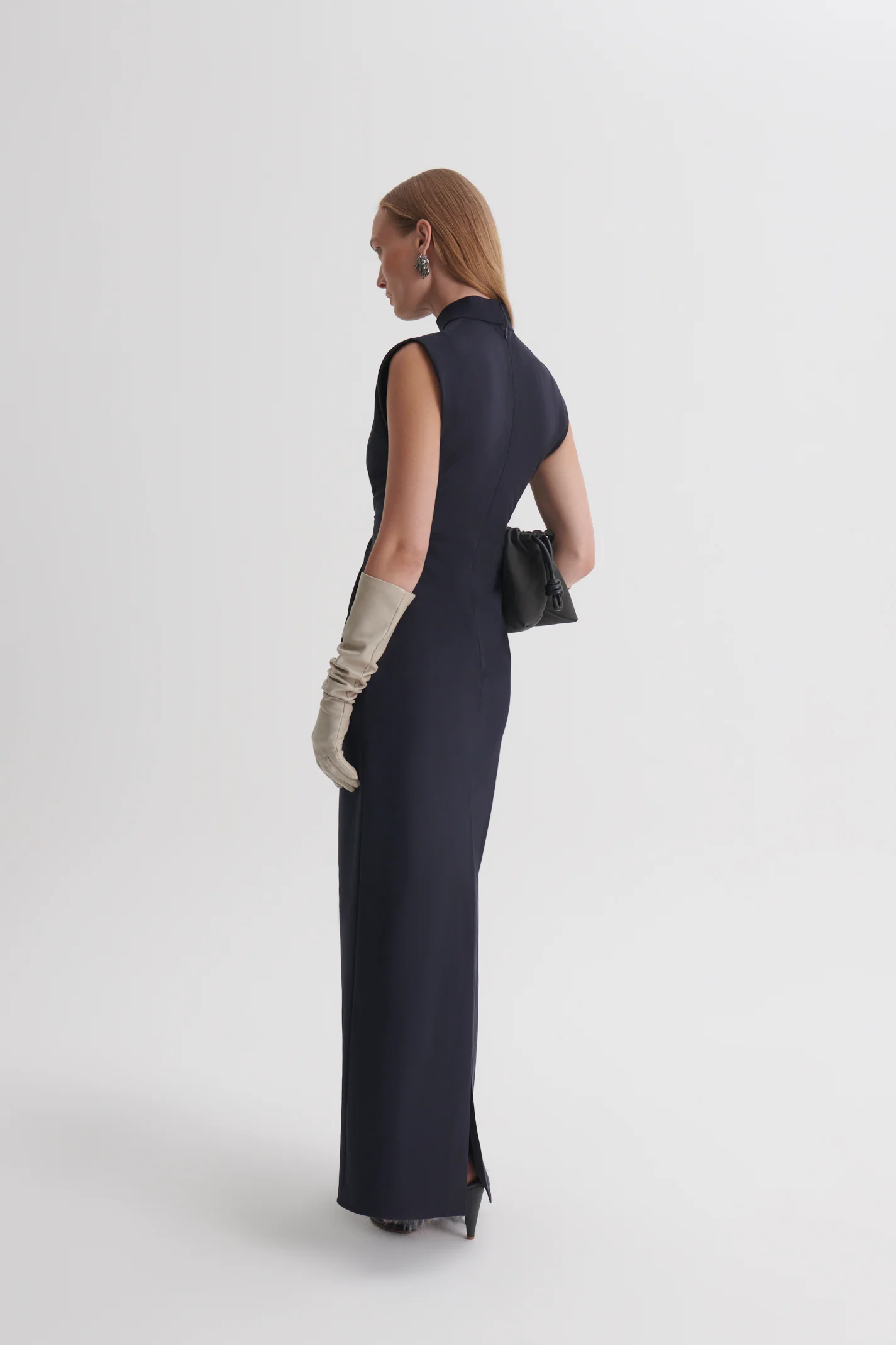FAUX-SUEDE TURBAN GOWN - Image 6