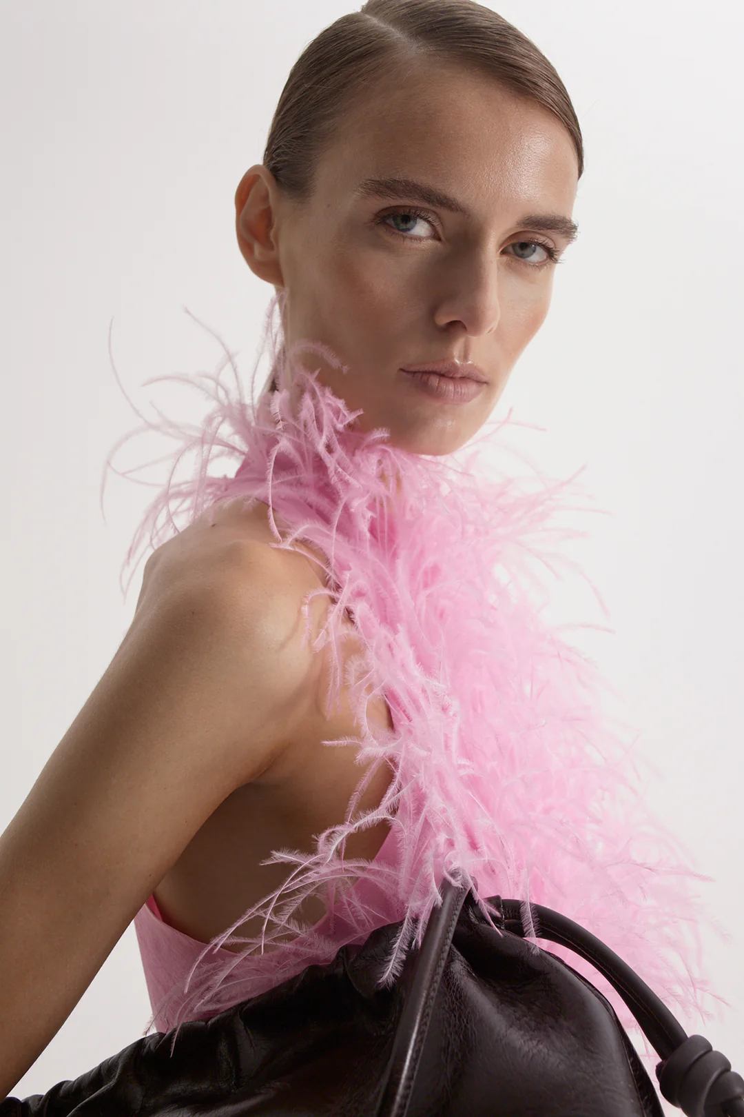 FEATHER FUNNEL NECK TOP - Image 4
