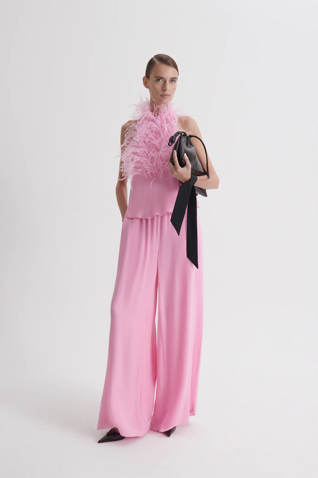 FEATHER FUNNEL NECK TOP - Image 5