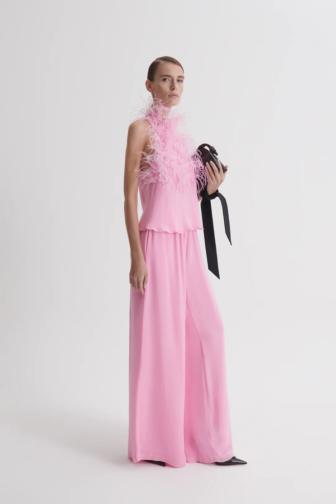 FEATHER FUNNEL NECK TOP - Image 6