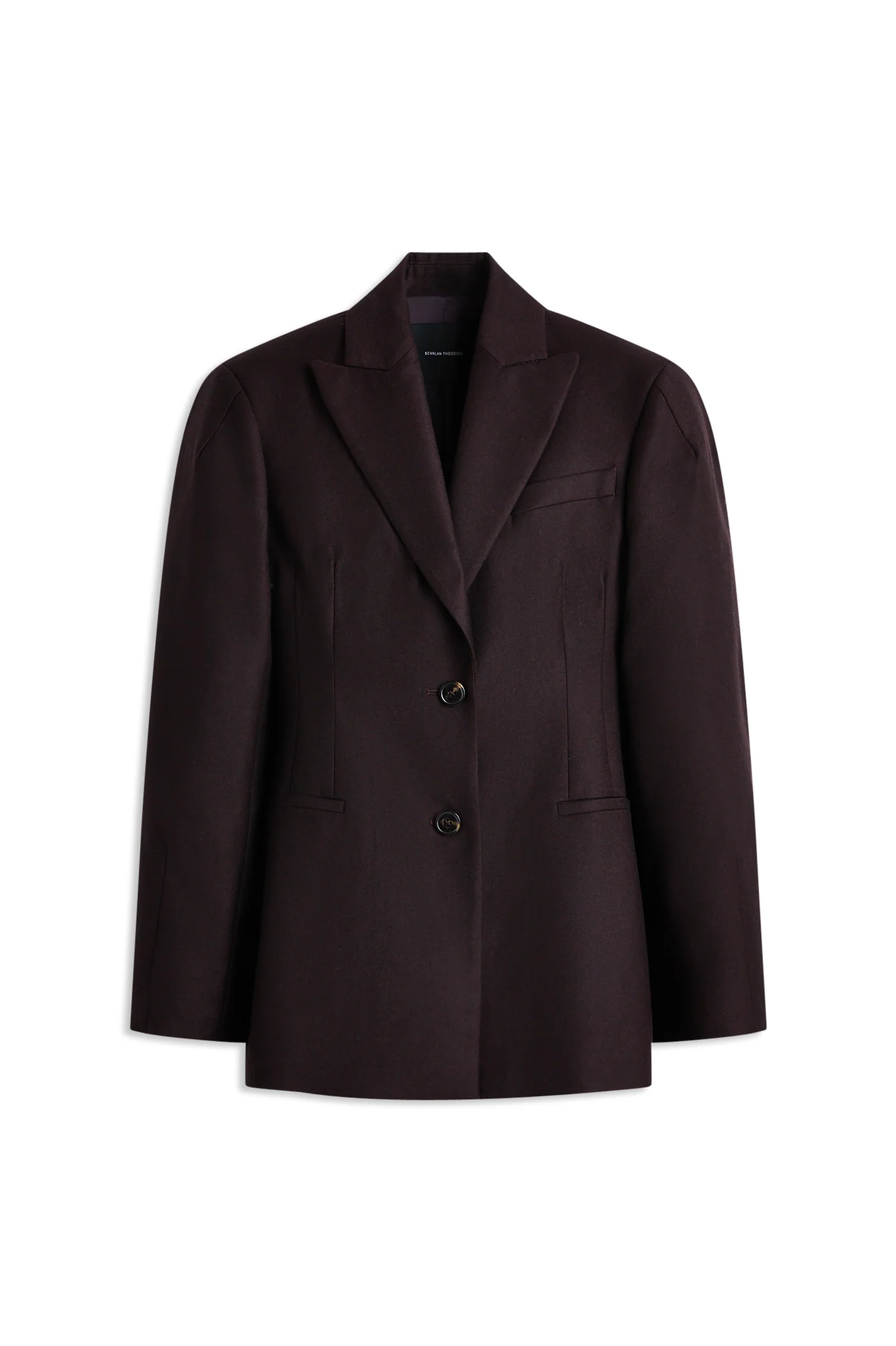 FLANNEL CURVED WAIST JACKET