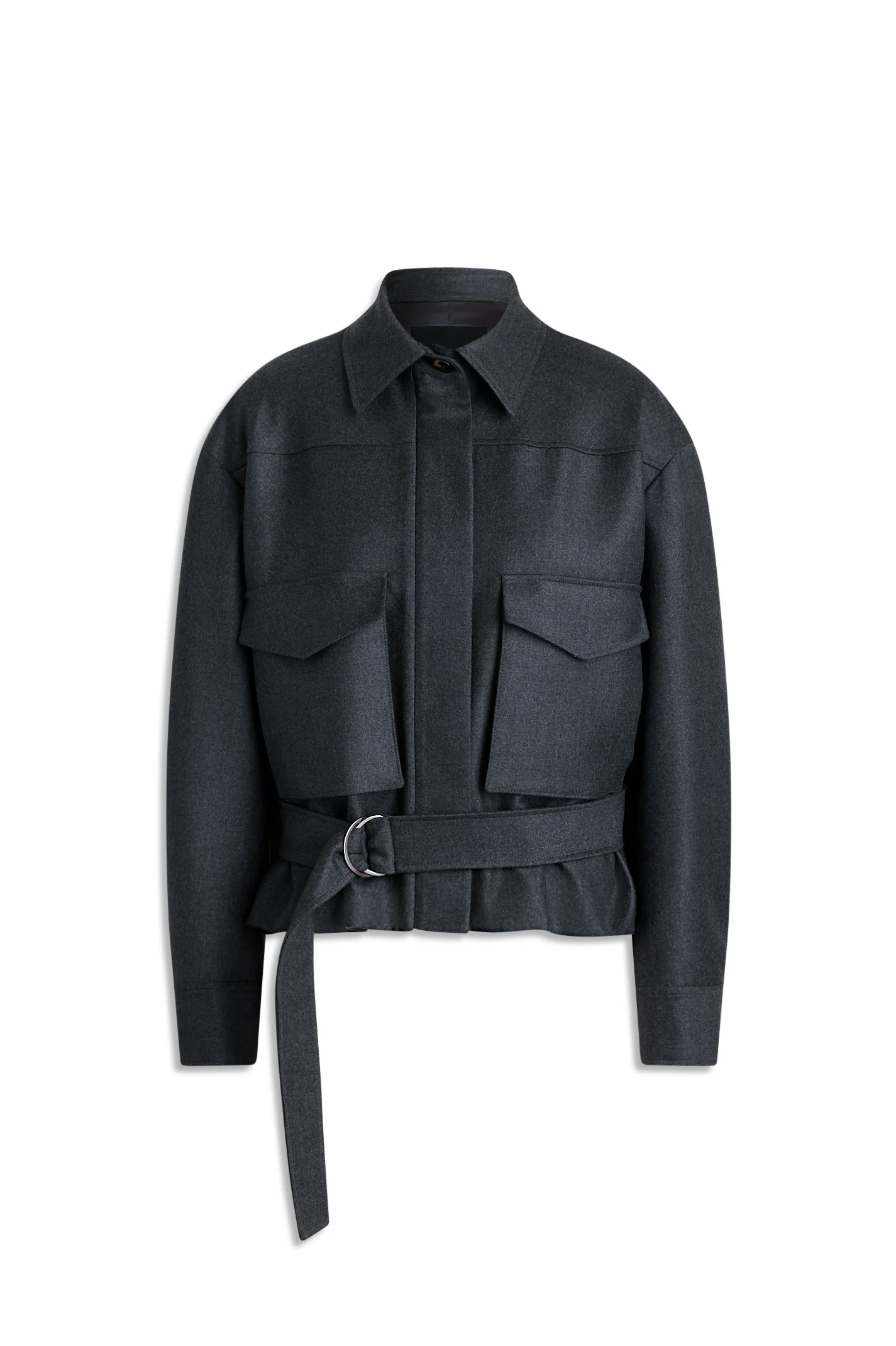FLANNEL PATCH POCKET BOMBER