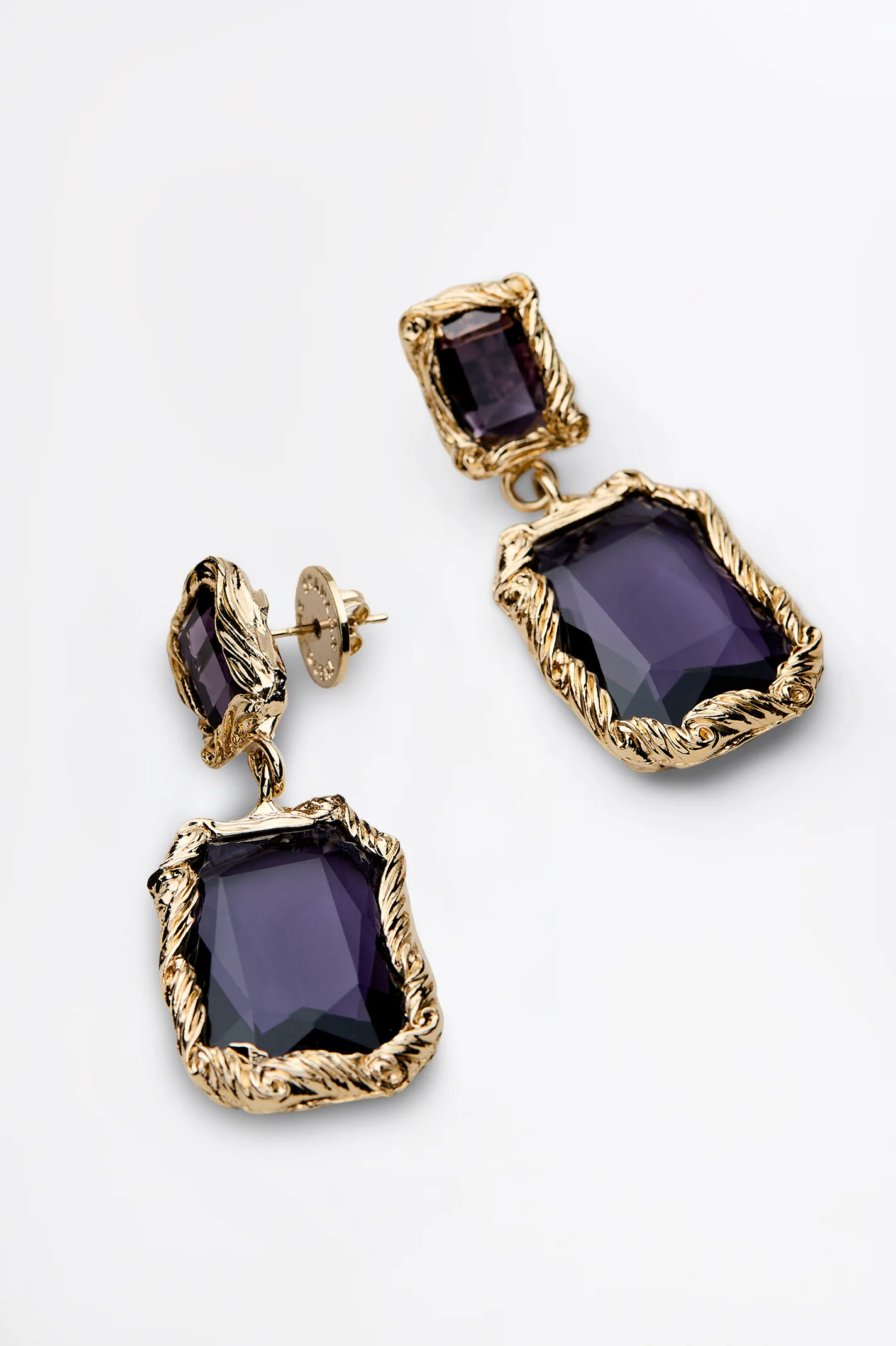 ITALIAN CRYSTAL DROP EARRINGS - Image 2