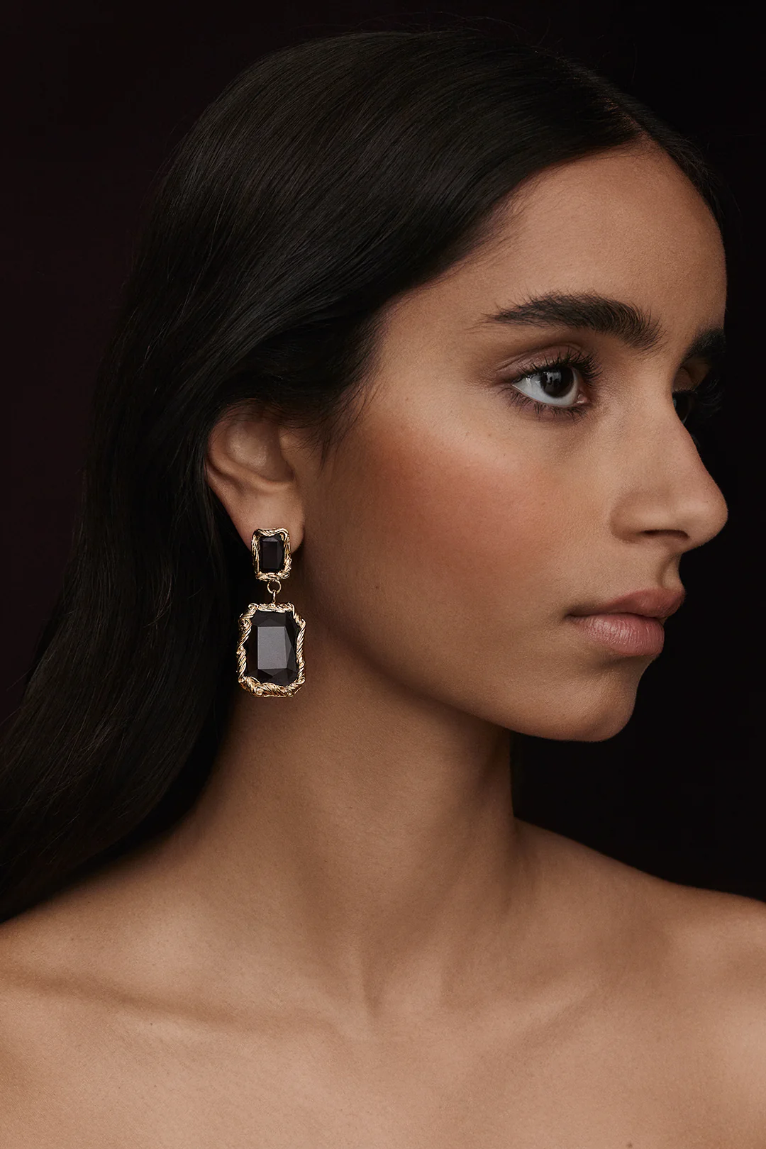 ITALIAN CRYSTAL DROP EARRINGS - Image 3